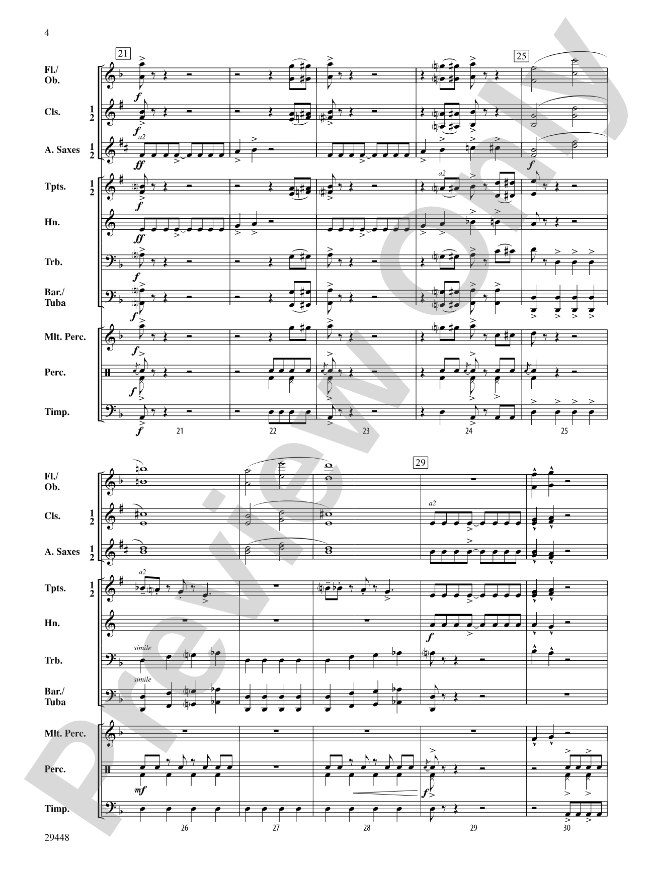 Drive: Concert Band Conductor Score & Parts