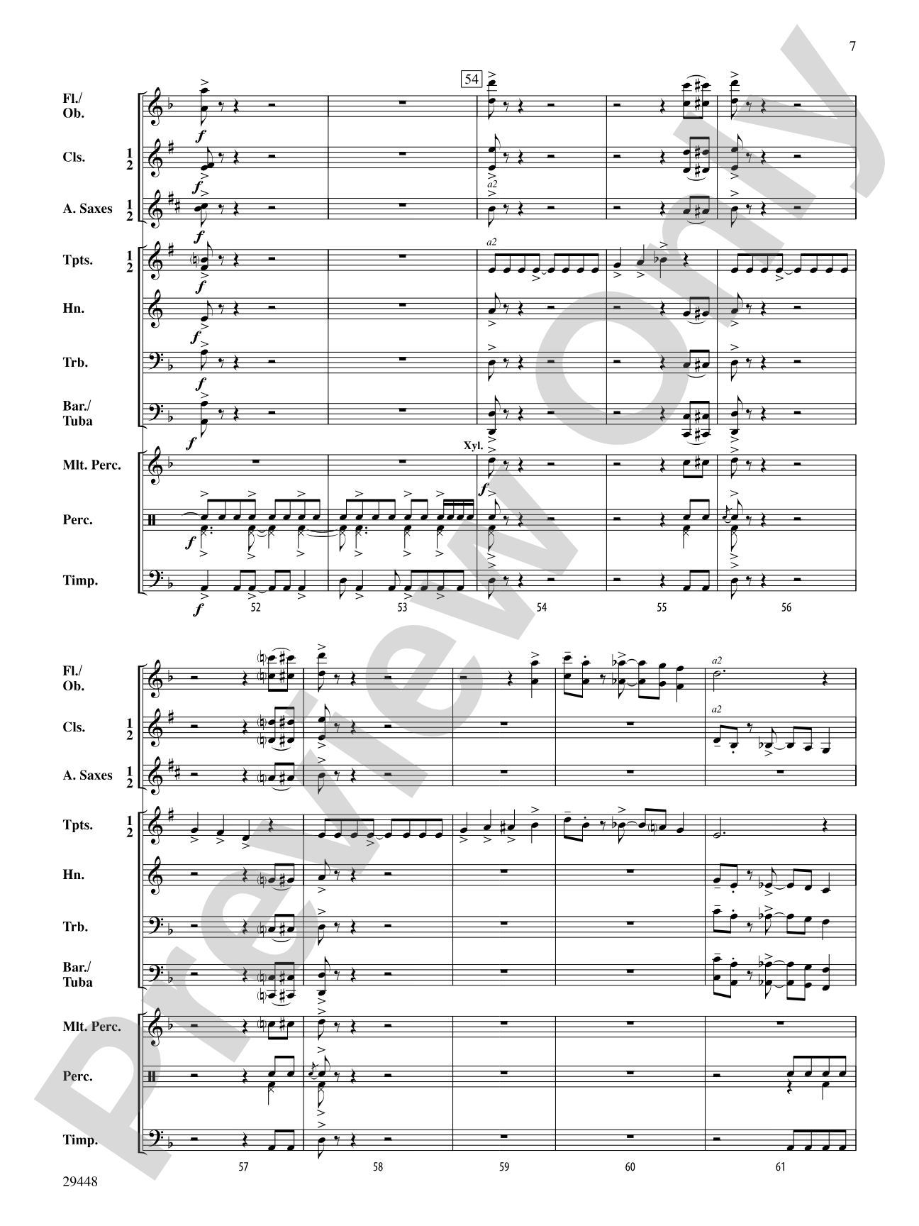 Drive: Concert Band Conductor Score & Parts