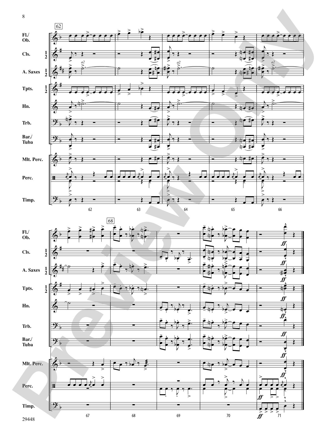 Drive: Concert Band Conductor Score & Parts