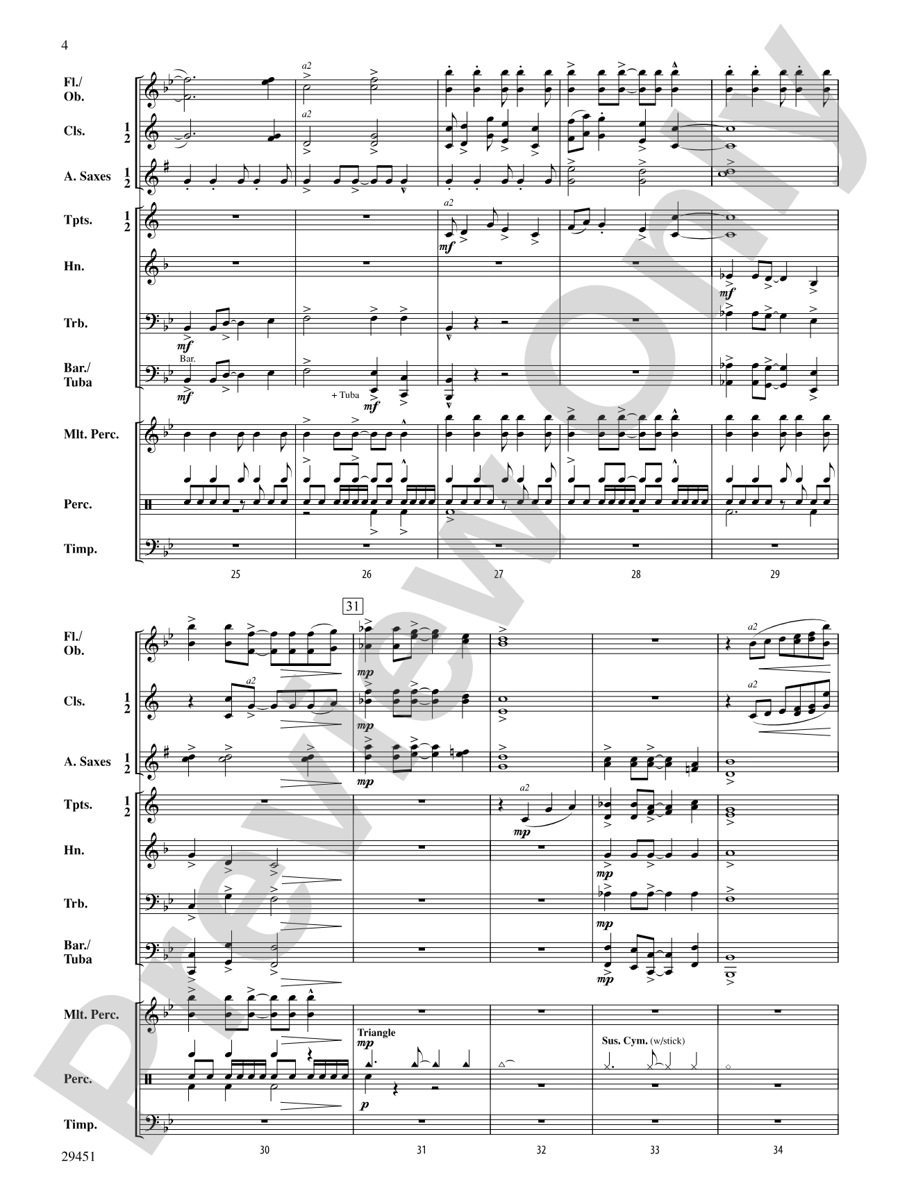 Praeludium and Dance: Concert Band Conductor Score & Parts
