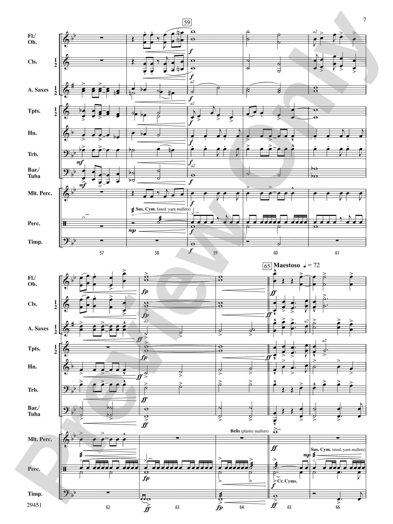 Praeludium and Dance: Concert Band Conductor Score & Parts