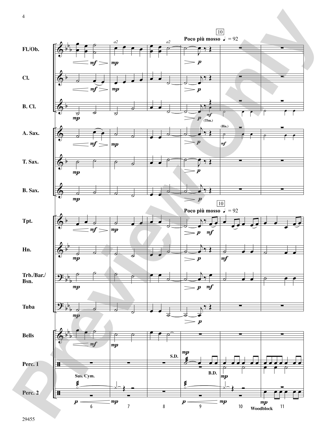Seafarer's Hymn: Concert Band Conductor Score & Parts