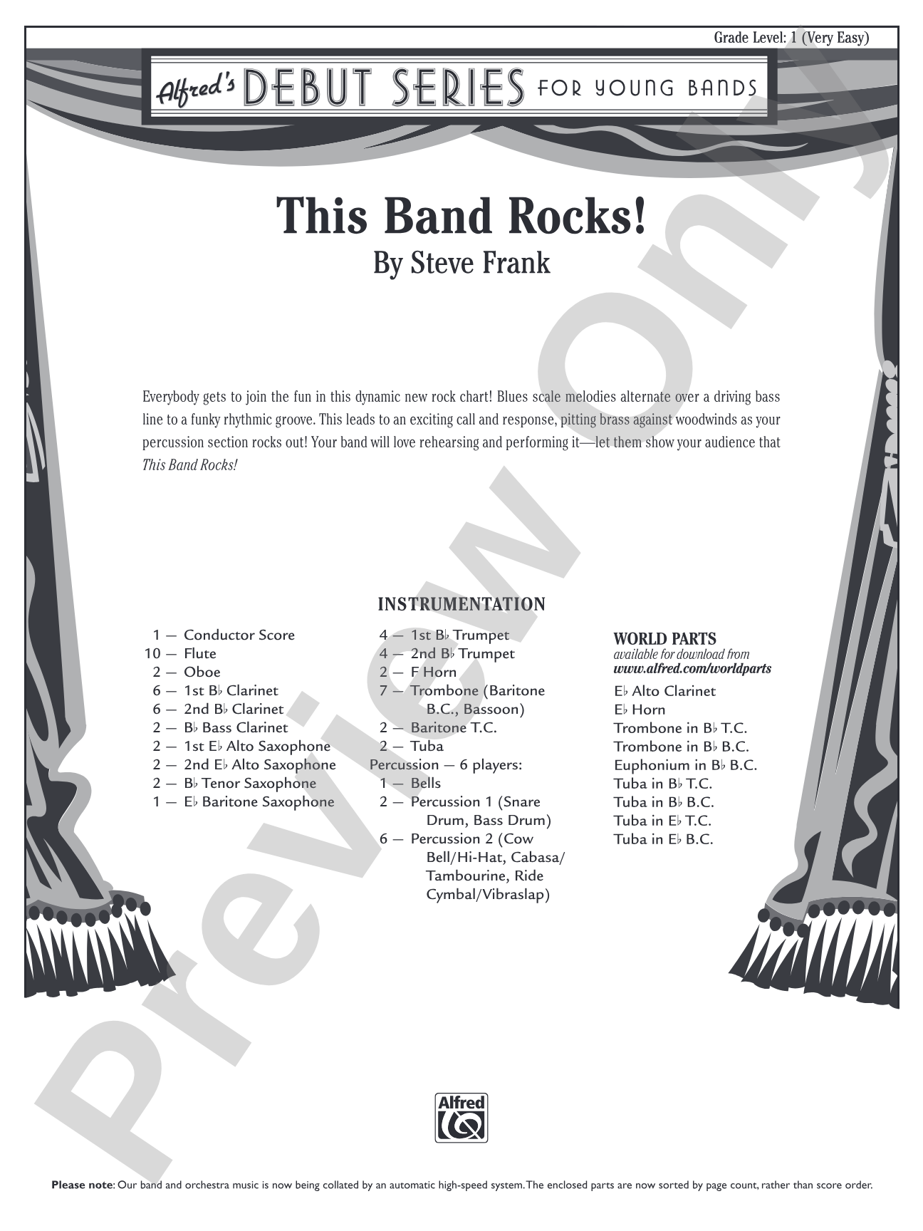 This Band Rocks!: Concert Band Conductor Score & Parts