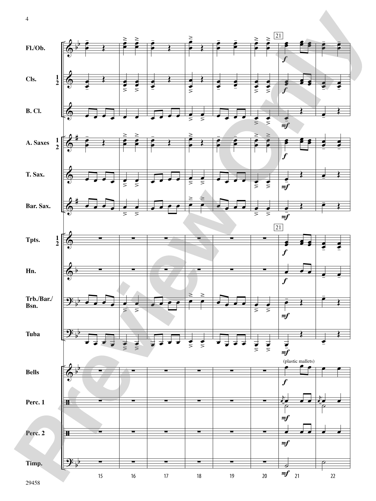 Sword Dance: Concert Band Conductor Score & Parts
