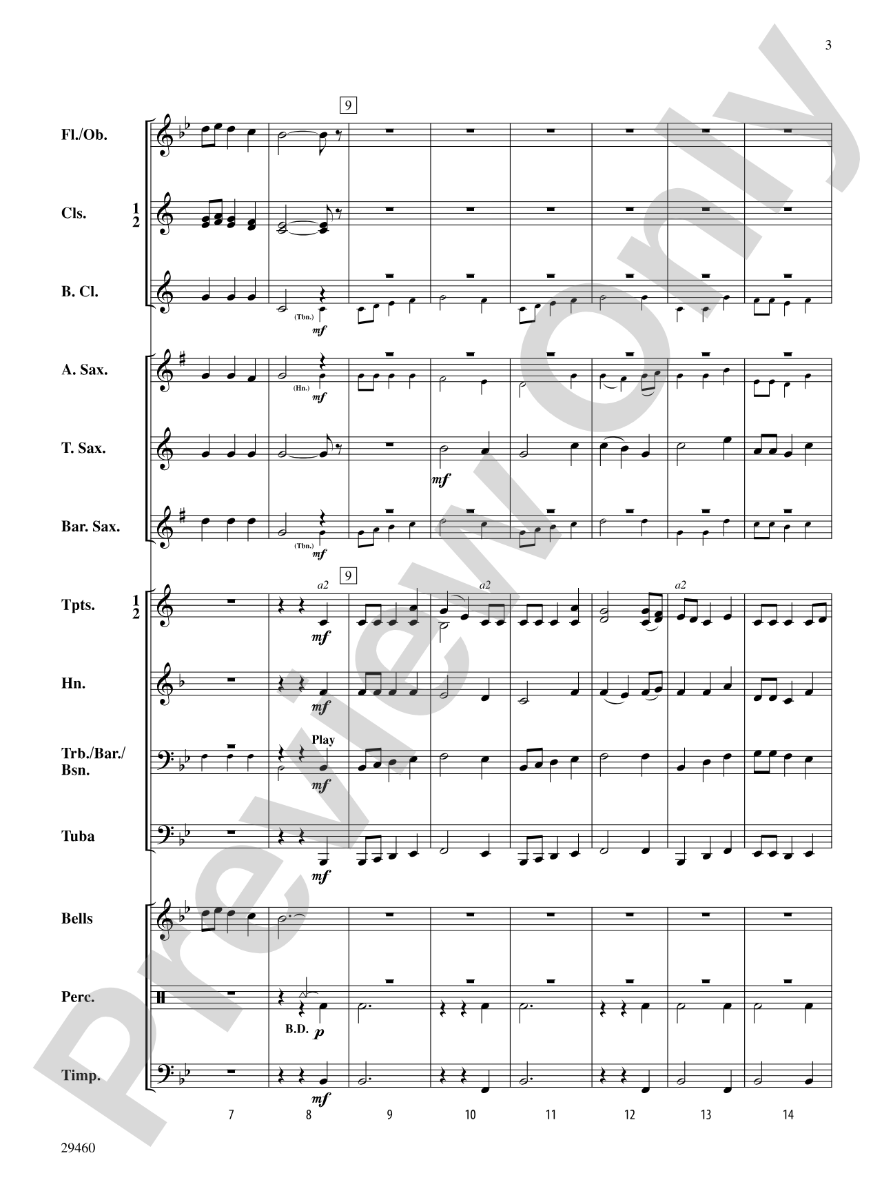 The Holly and the Ivy: Concert Band Conductor Score & Parts