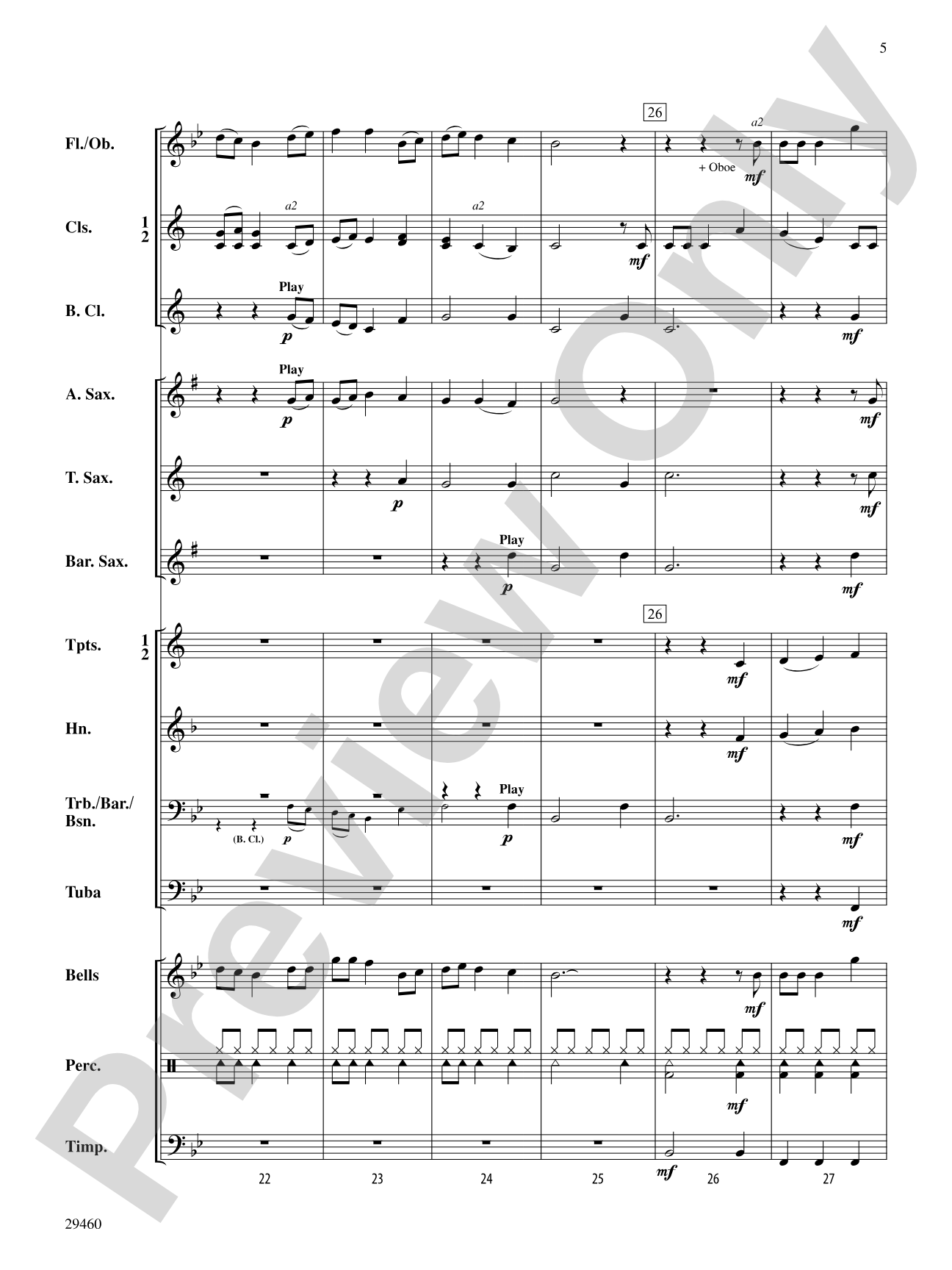 The Holly and the Ivy: Concert Band Conductor Score & Parts
