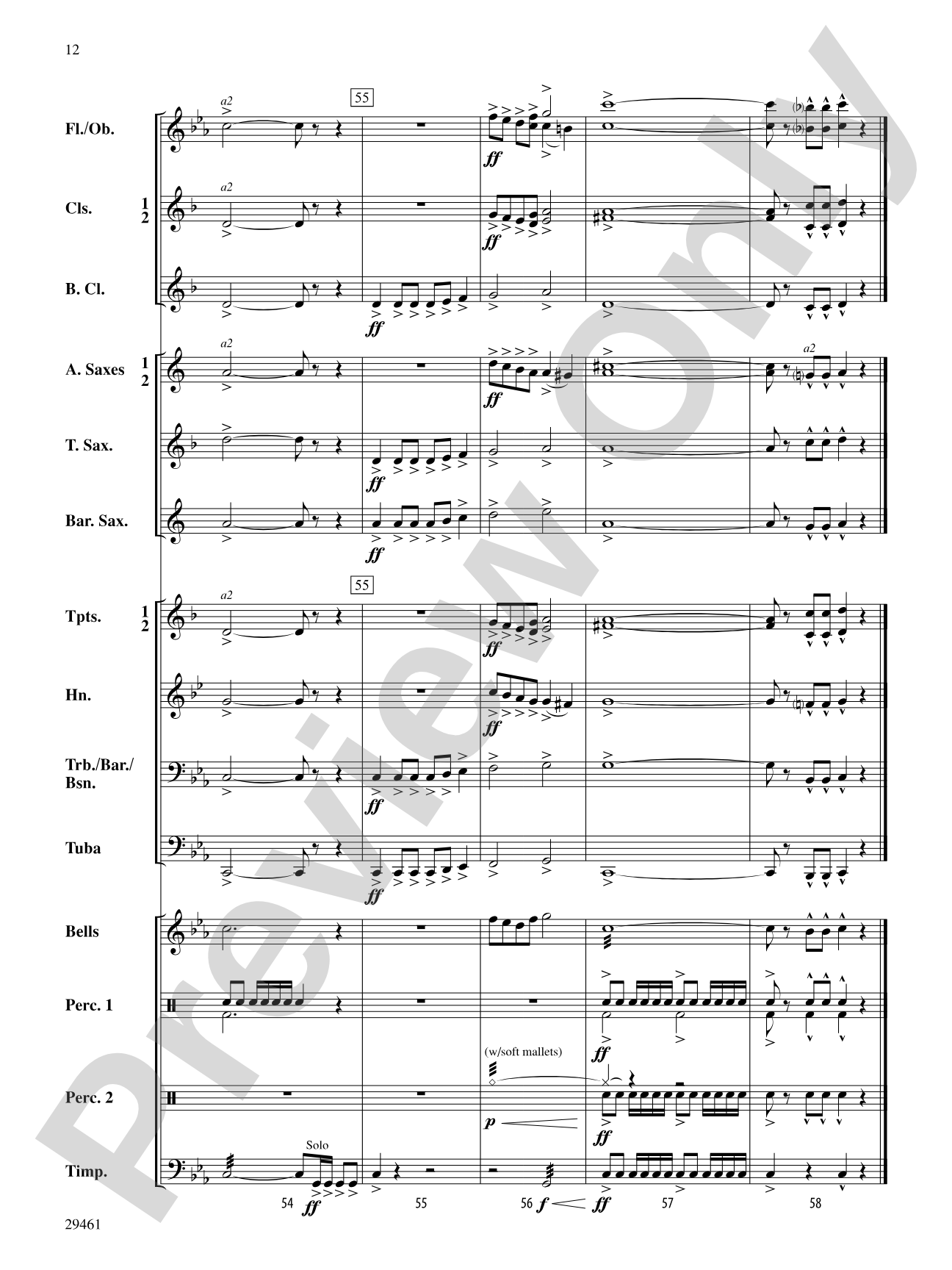 Quasars: Concert Band Conductor Score & Parts