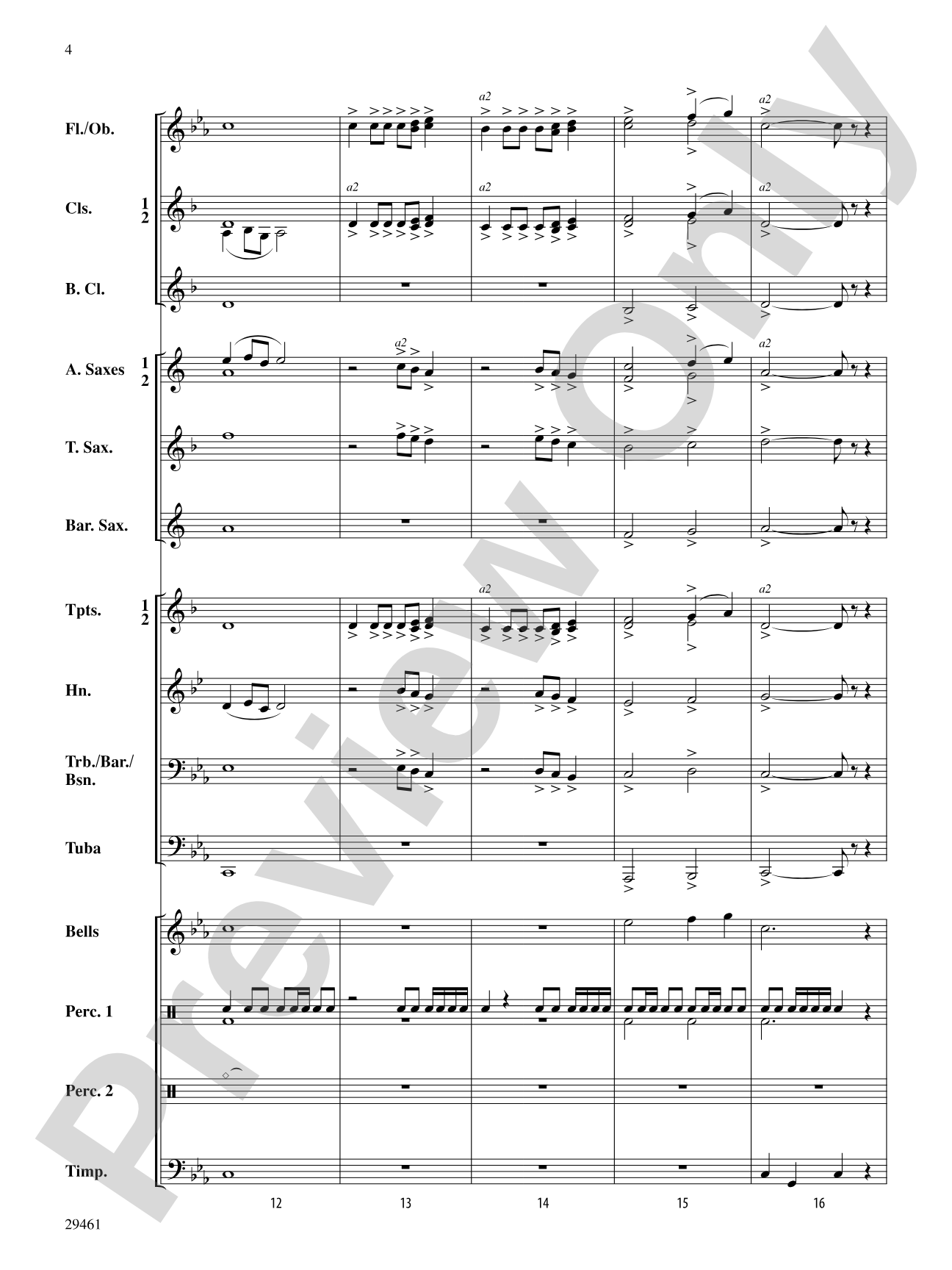 Quasars: Concert Band Conductor Score & Parts