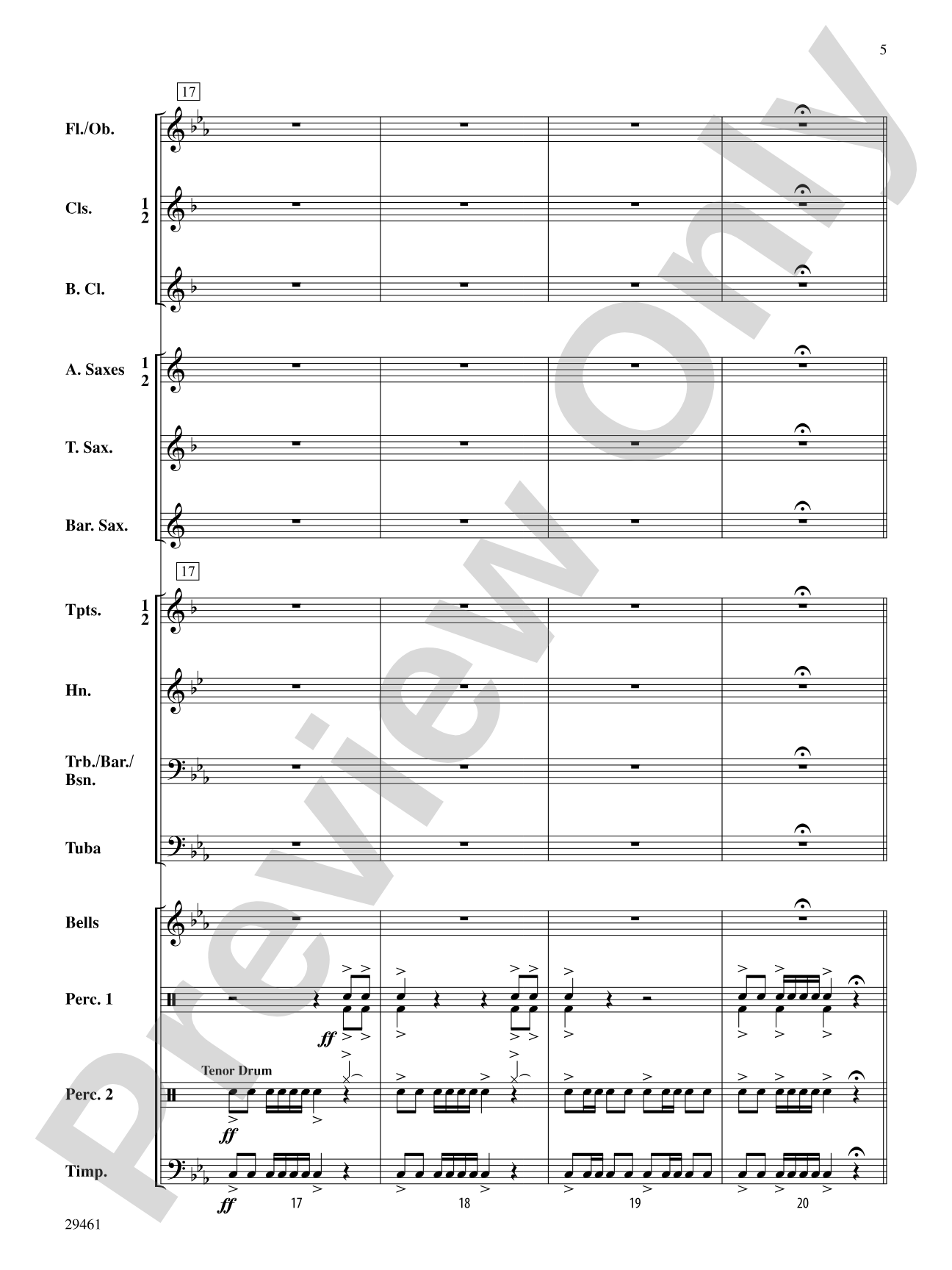 Quasars: Concert Band Conductor Score & Parts