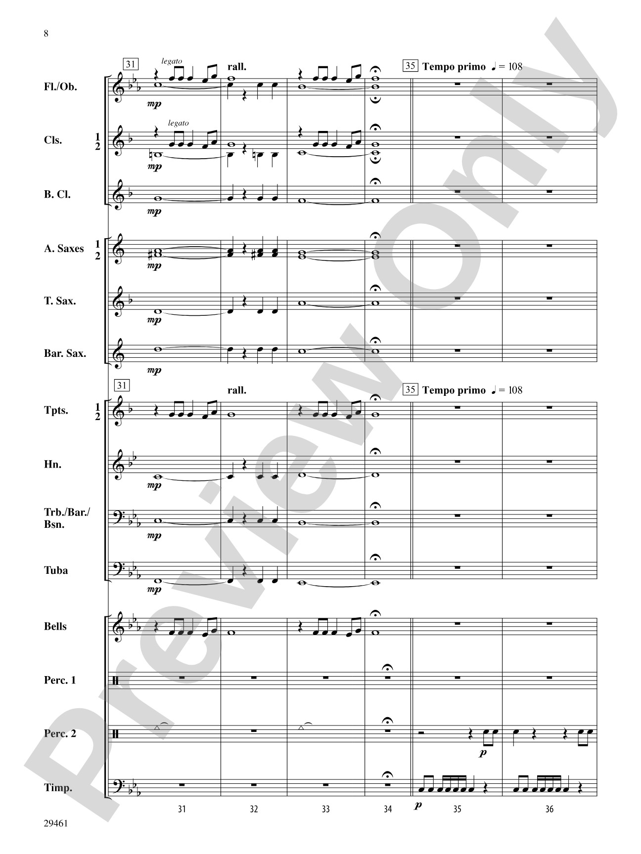 Quasars: Concert Band Conductor Score & Parts
