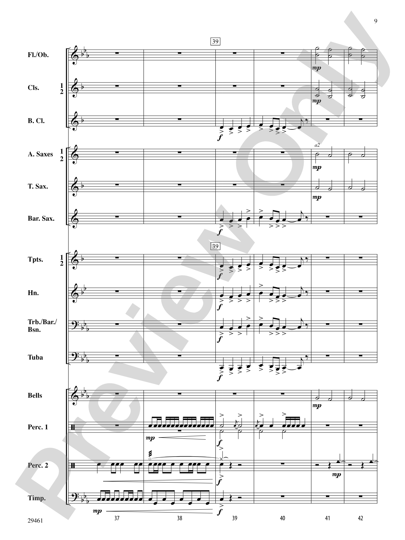 Quasars: Concert Band Conductor Score & Parts