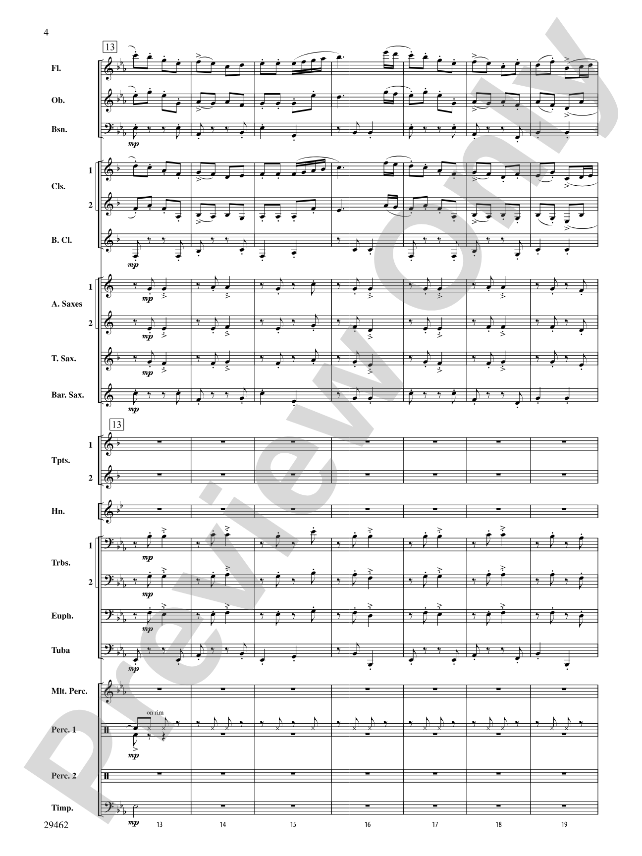 Fantasy on an Early American Marching Tune: Concert Band Conductor Score & Parts