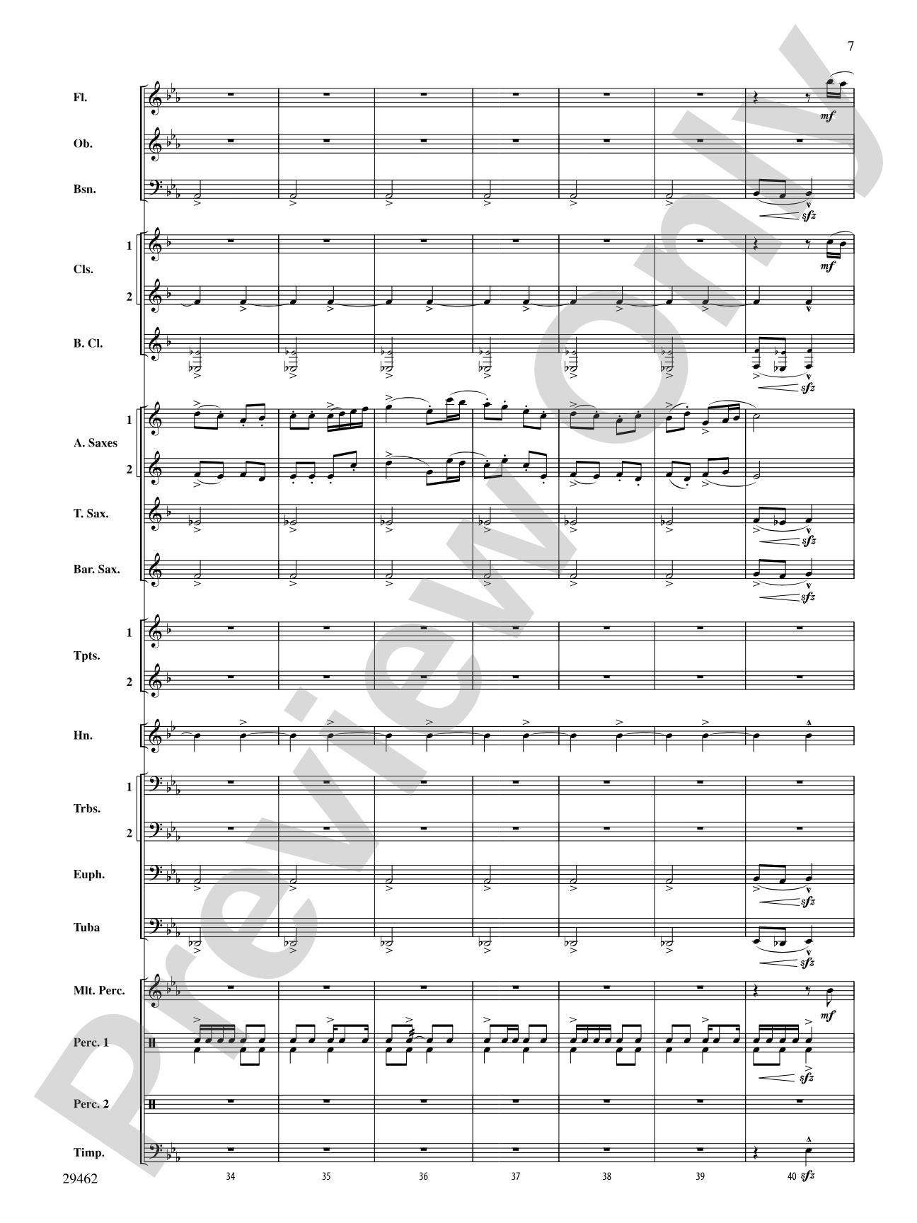 Fantasy on an Early American Marching Tune: Concert Band Conductor Score & Parts