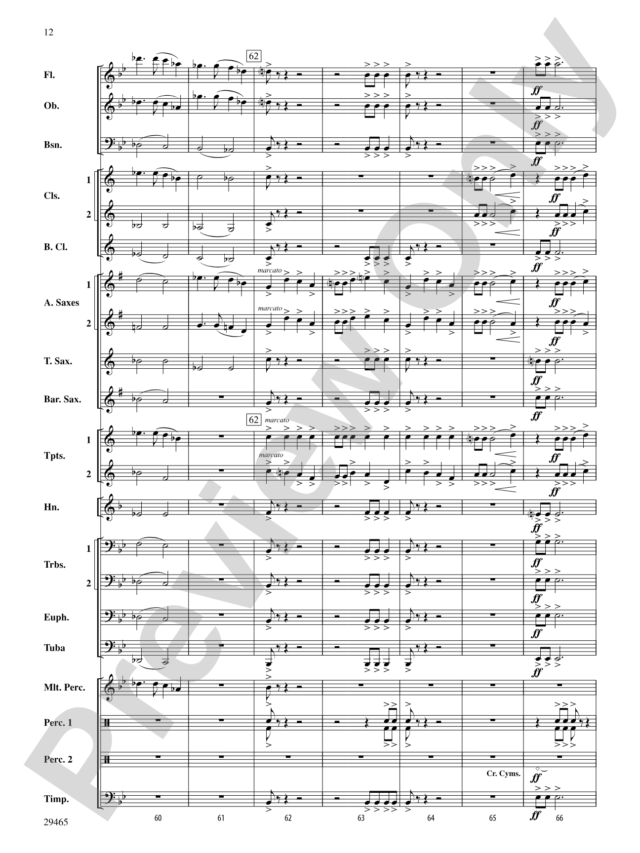 Thrill Ride: Concert Band Conductor Score & Parts