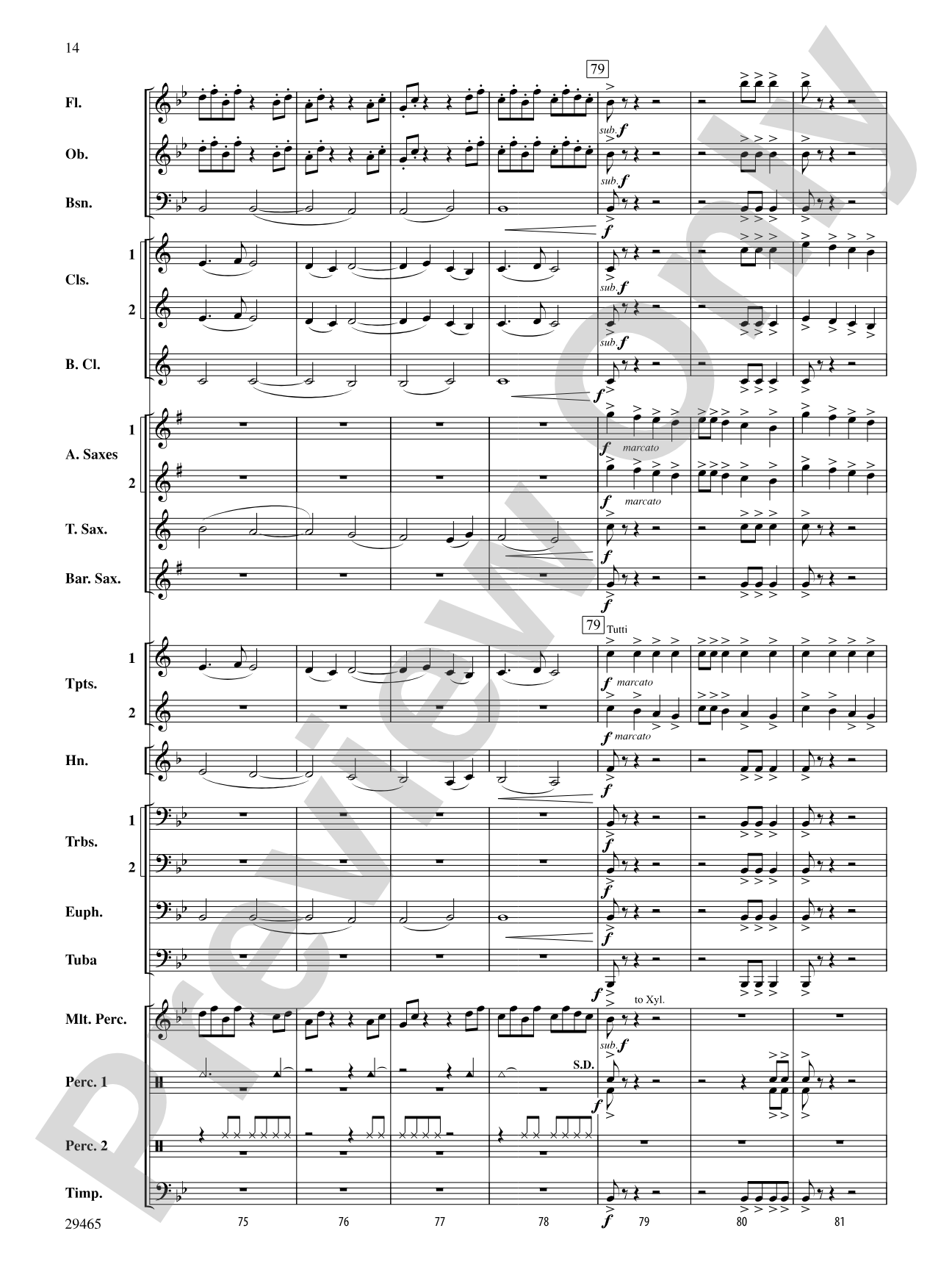 Thrill Ride: Concert Band Conductor Score & Parts