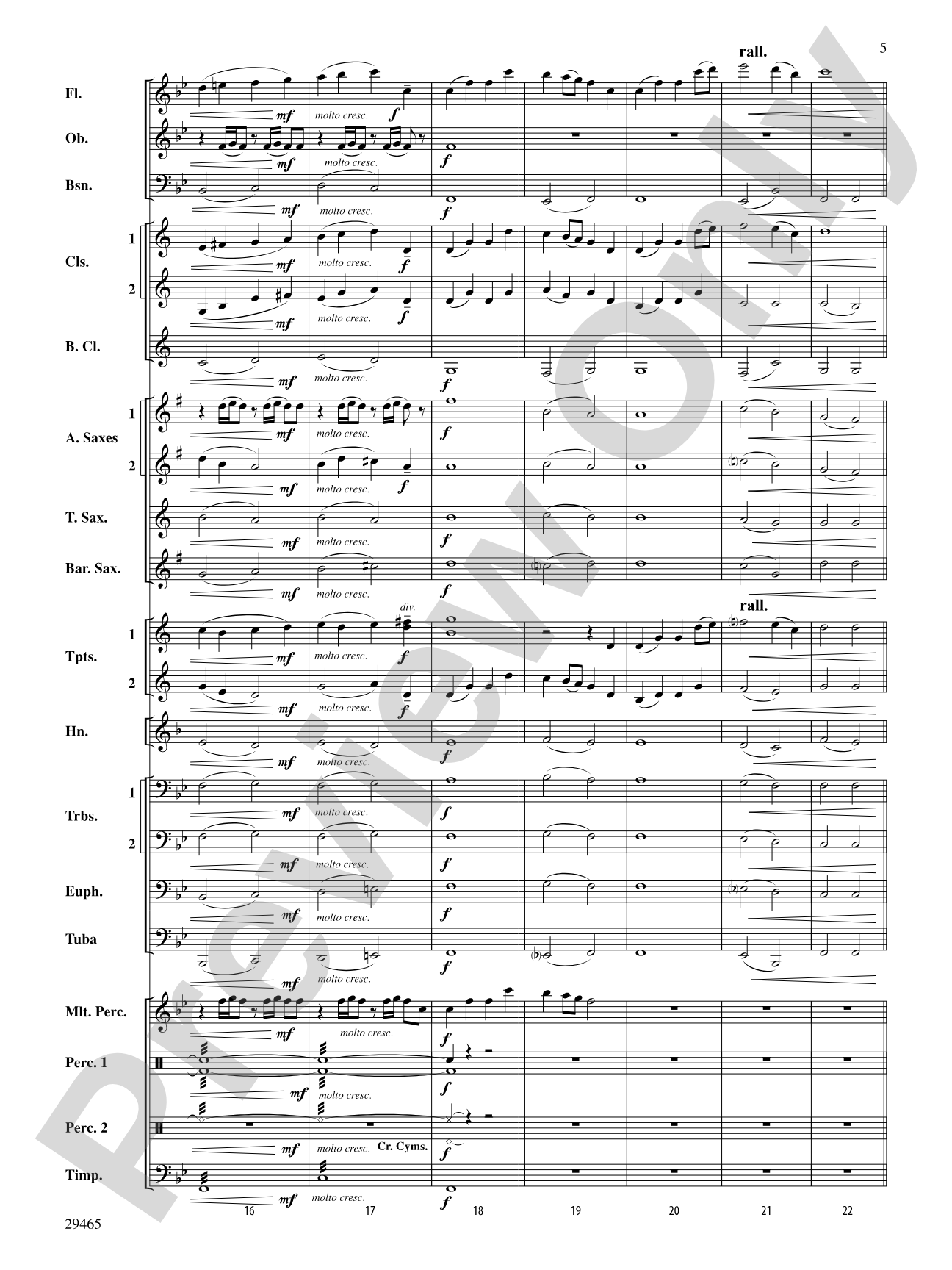 Thrill Ride: Concert Band Conductor Score & Parts