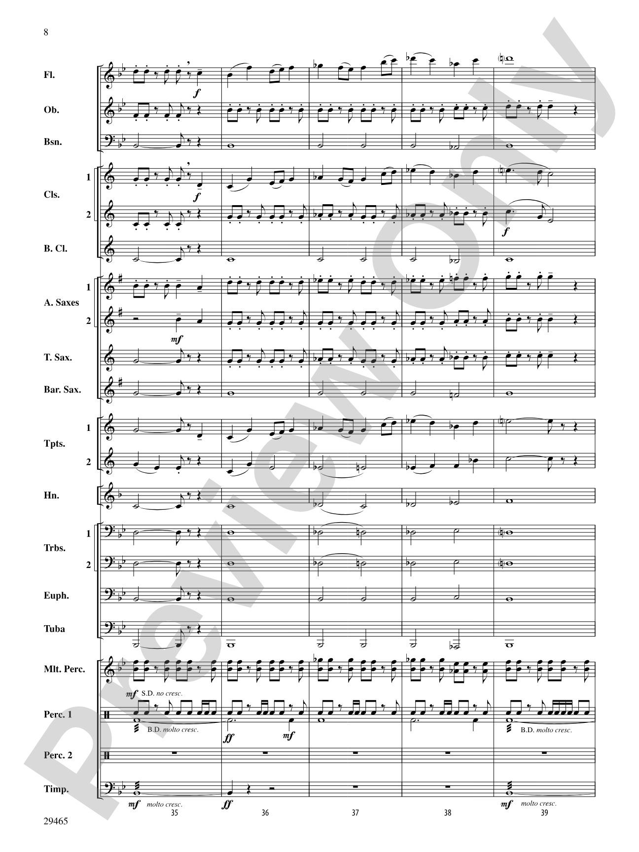 Thrill Ride: Concert Band Conductor Score & Parts
