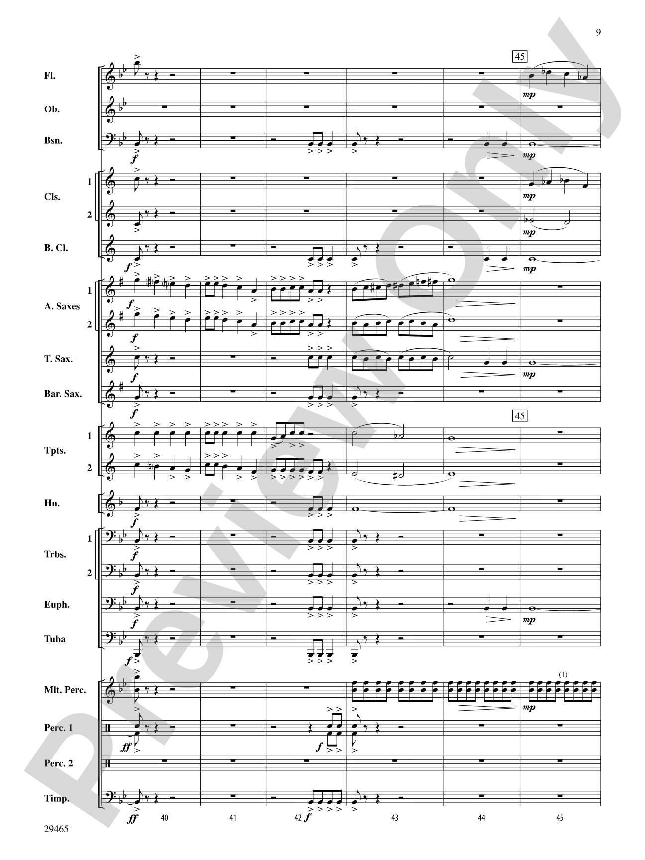 Thrill Ride: Concert Band Conductor Score & Parts