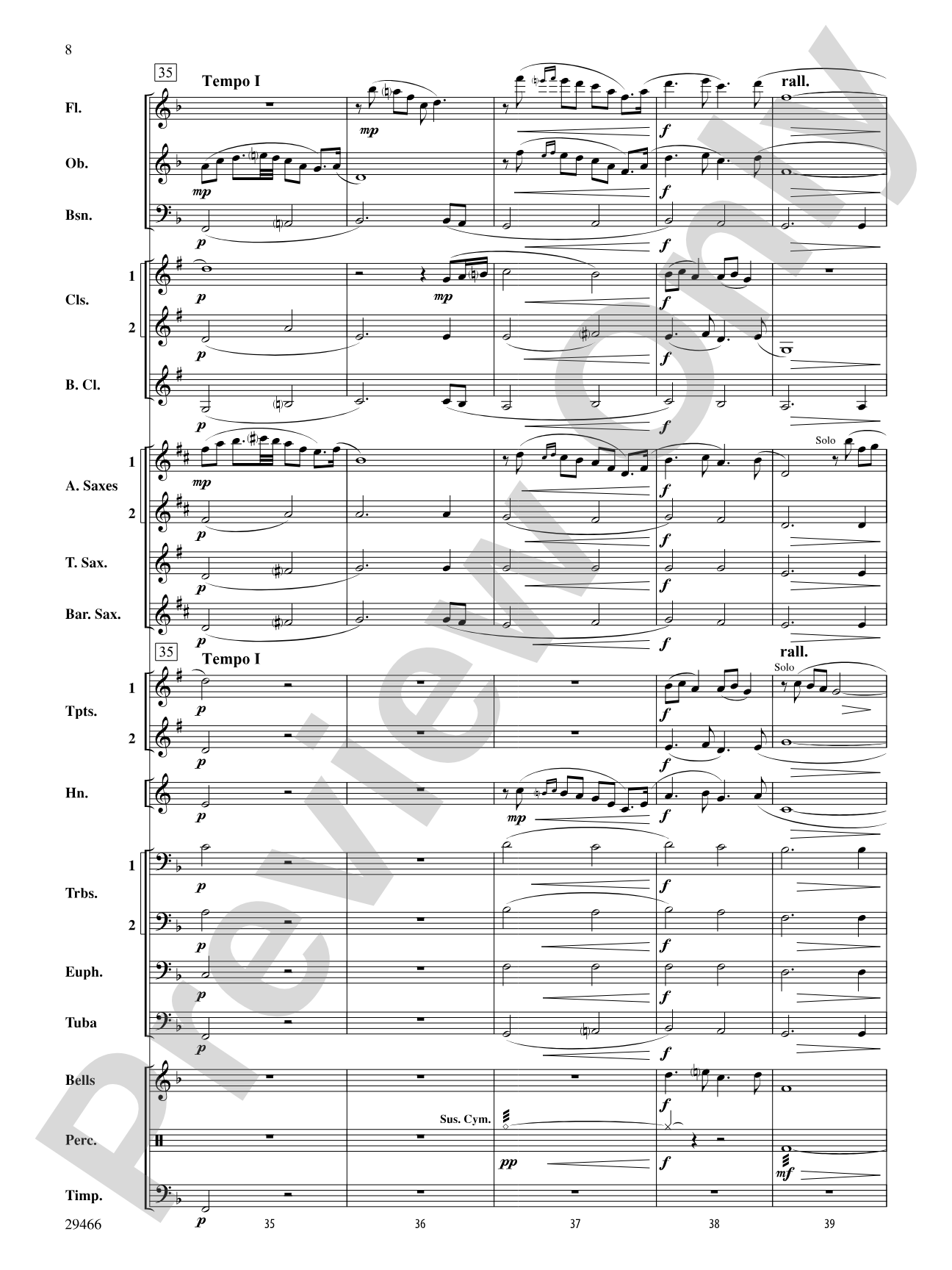 Appalachian Morning: Concert Band Conductor Score & Parts