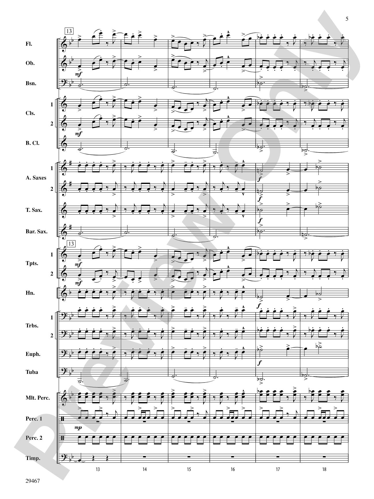 Synergies: Concert Band Conductor Score & Parts