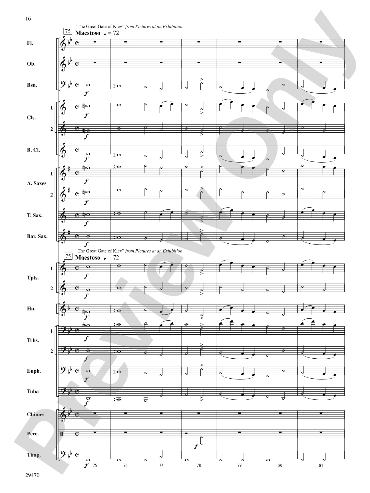 Mussorgsky!: Concert Band Conductor Score & Parts