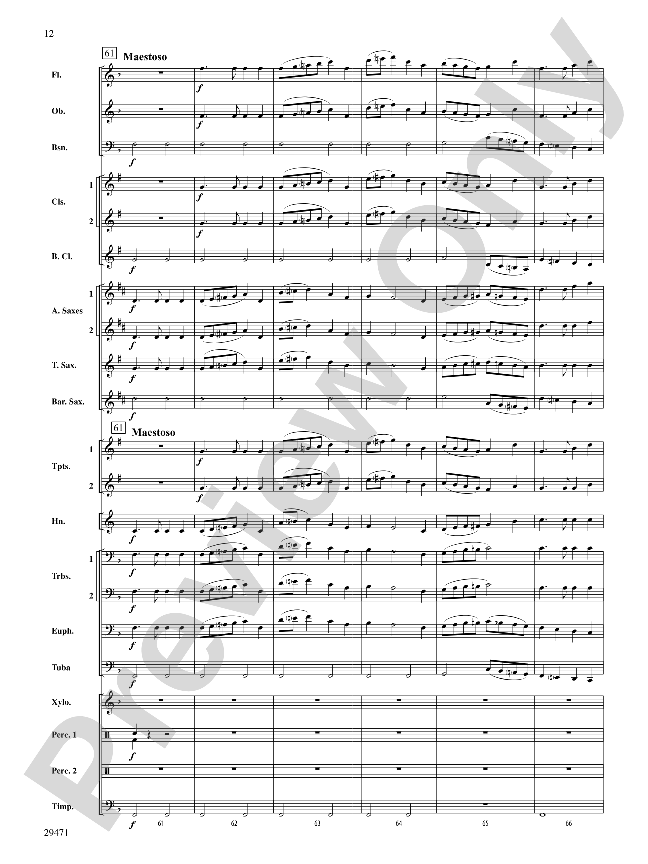 Kensington Square: Concert Band Conductor Score & Parts