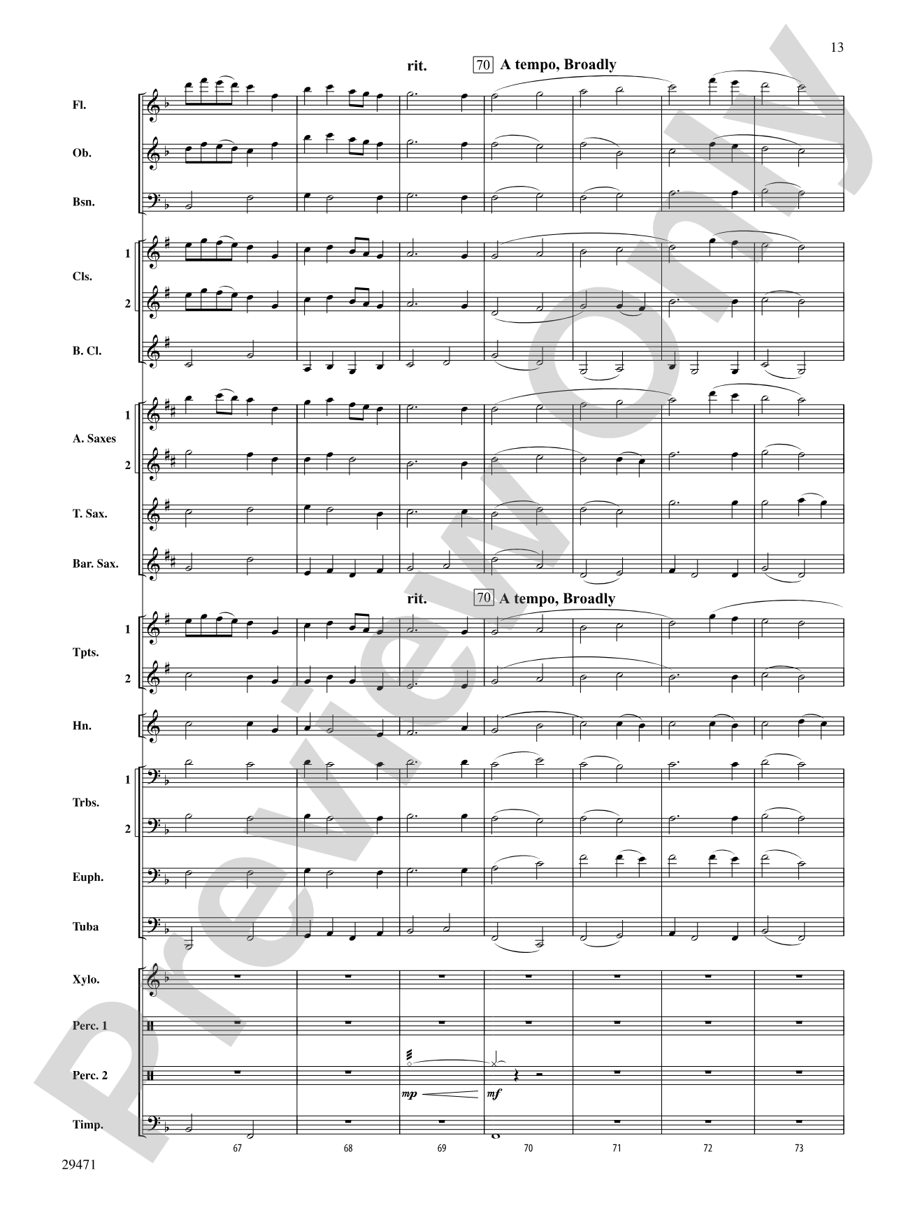Kensington Square: Concert Band Conductor Score & Parts