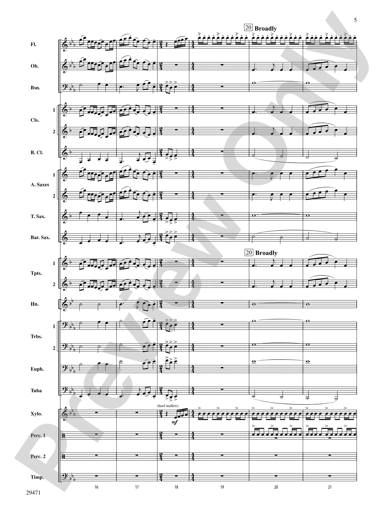 Kensington Square: Concert Band Conductor Score & Parts
