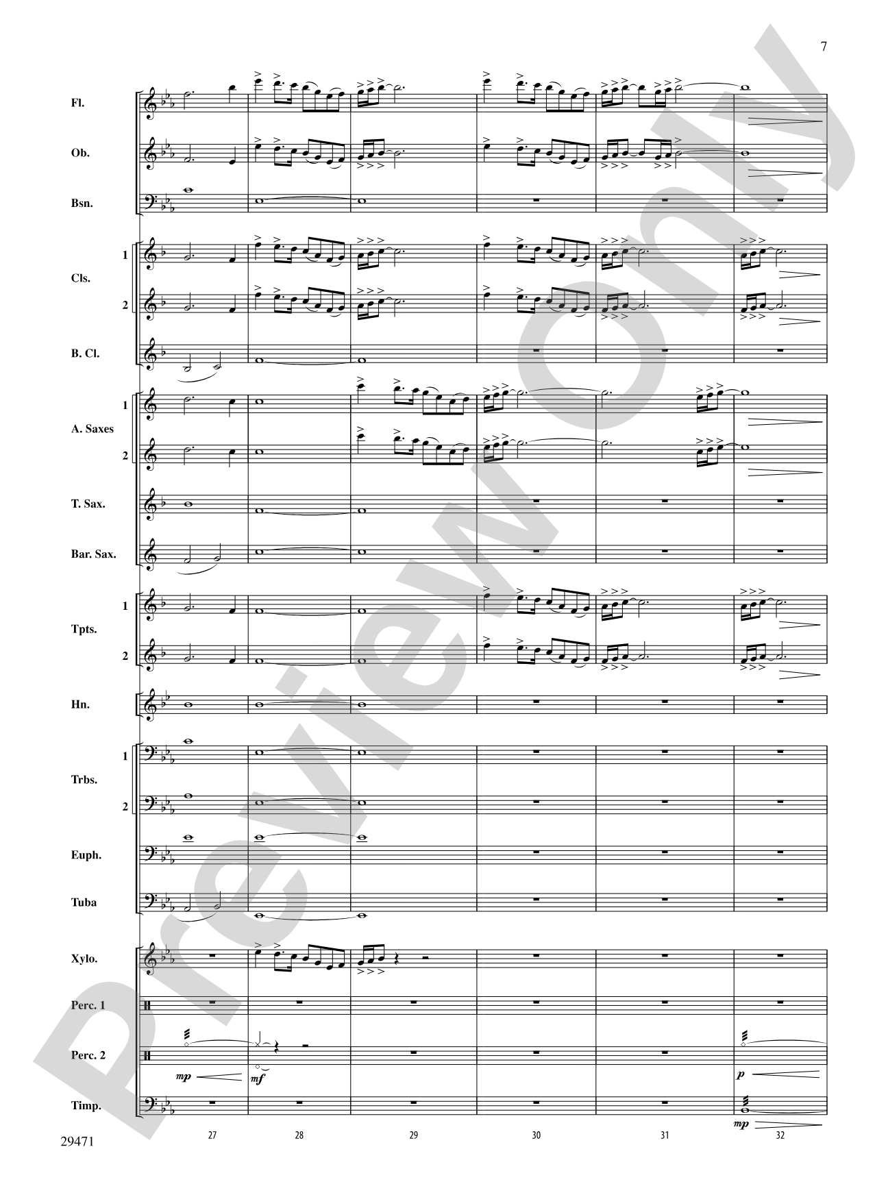 Kensington Square: Concert Band Conductor Score & Parts