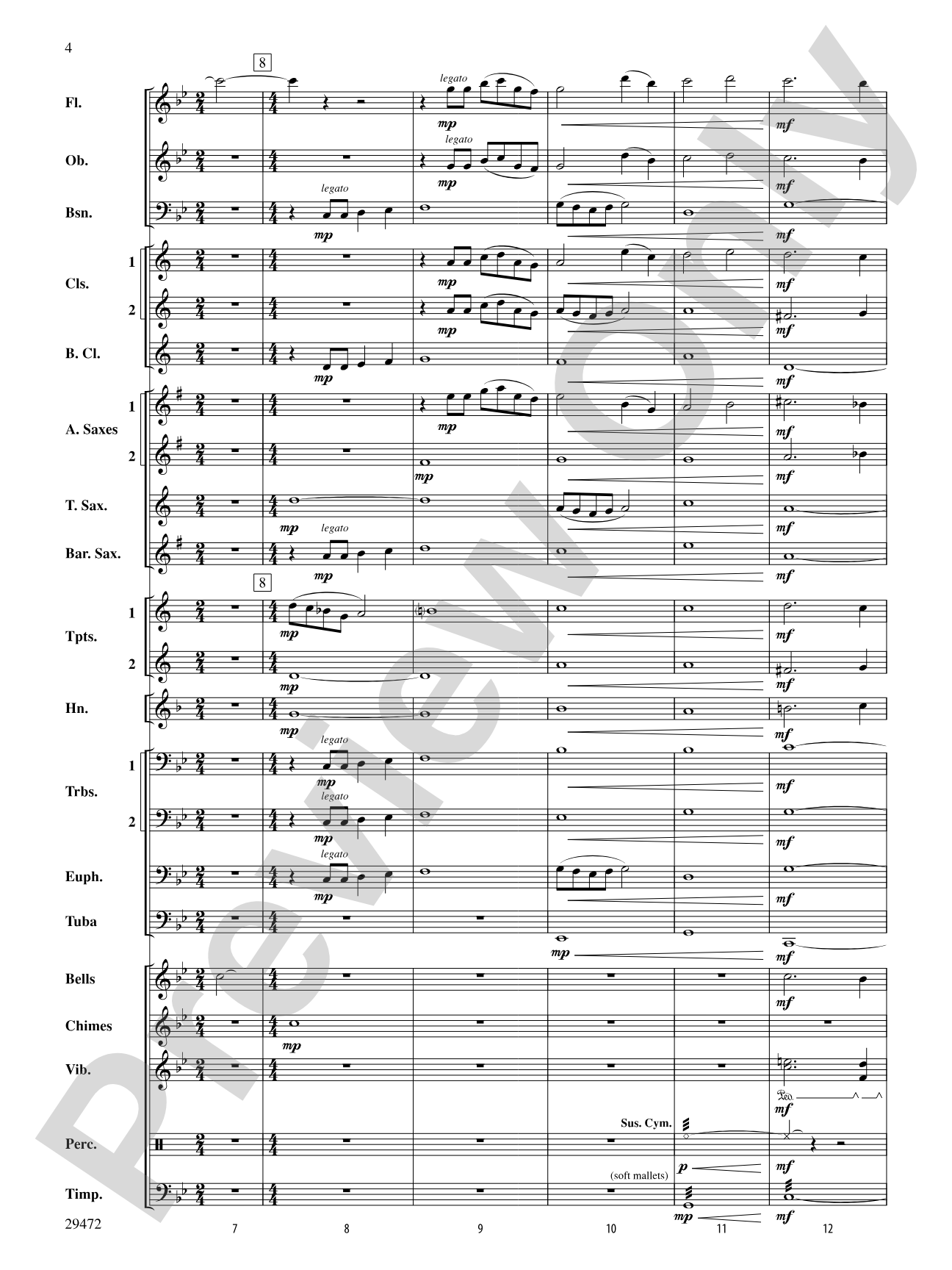 Then I Saw the Lucent Sky: Concert Band Conductor Score & Parts