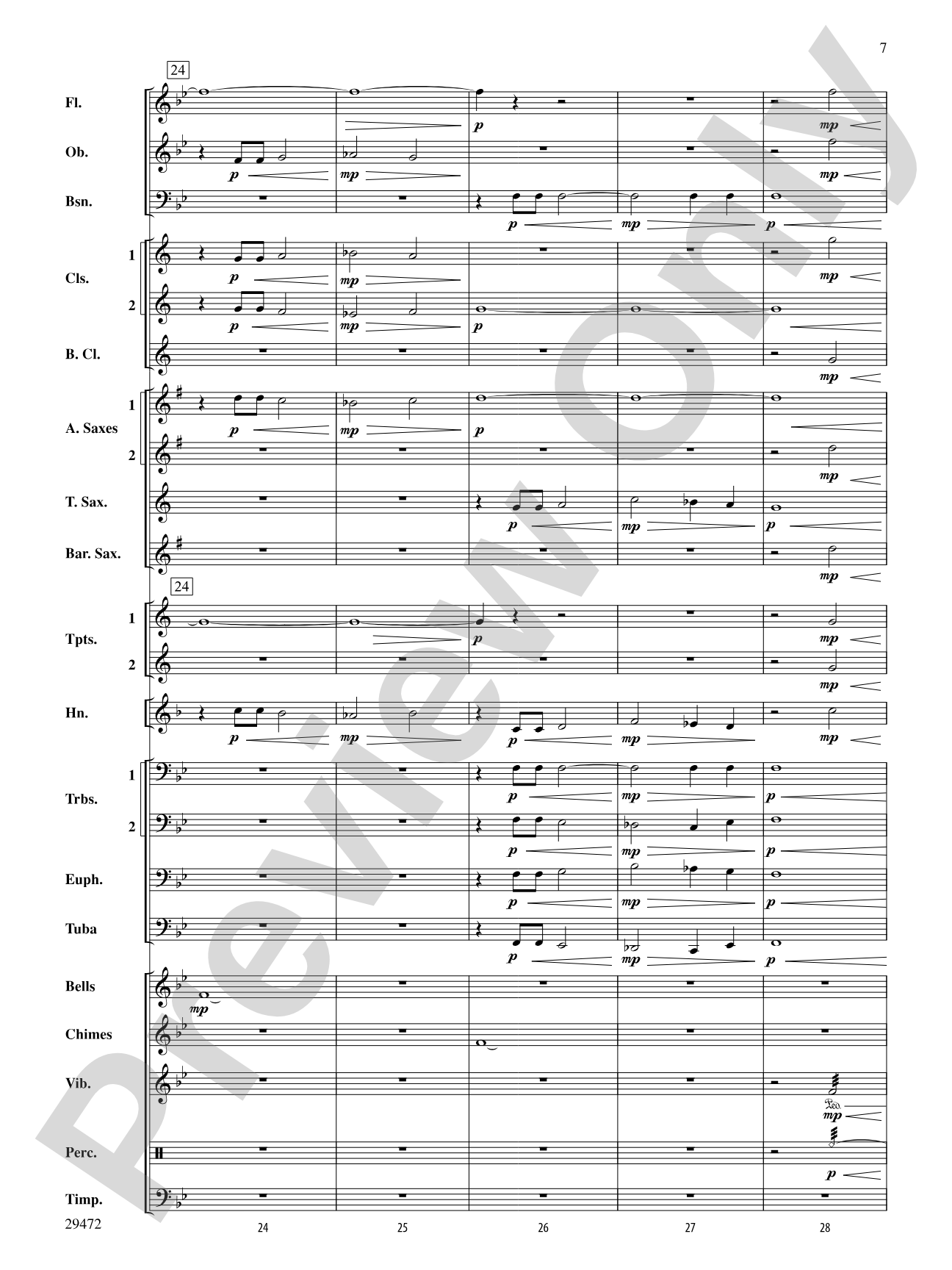 Then I Saw the Lucent Sky: Concert Band Conductor Score & Parts