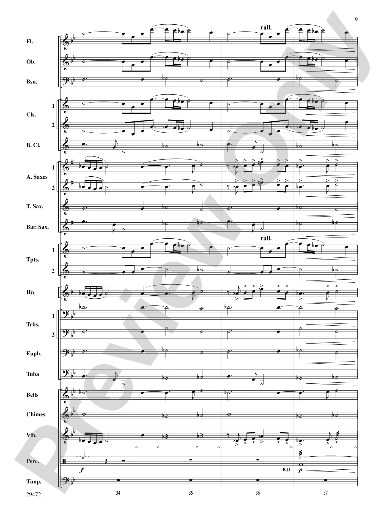 Then I Saw the Lucent Sky: Concert Band Conductor Score & Parts