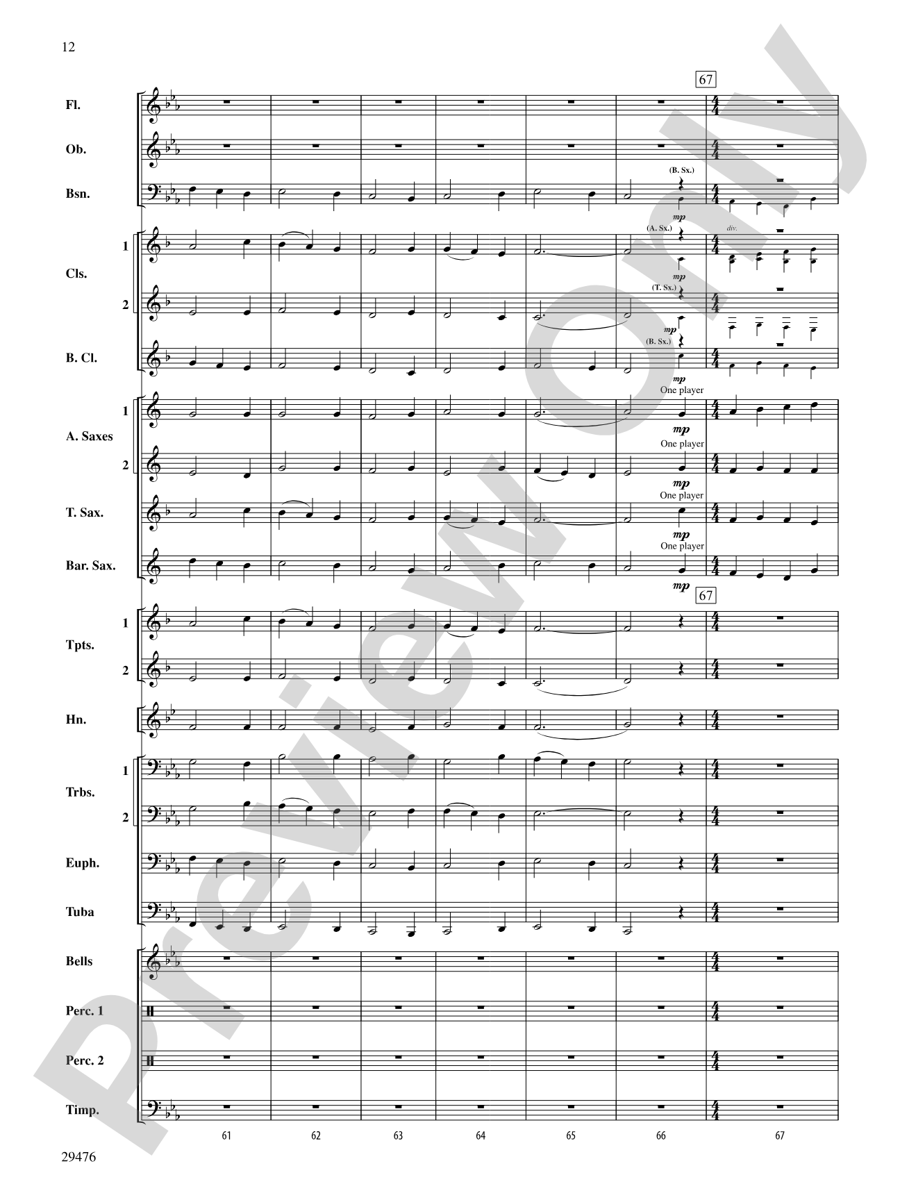 A Hero's Return: Concert Band Conductor Score & Parts
