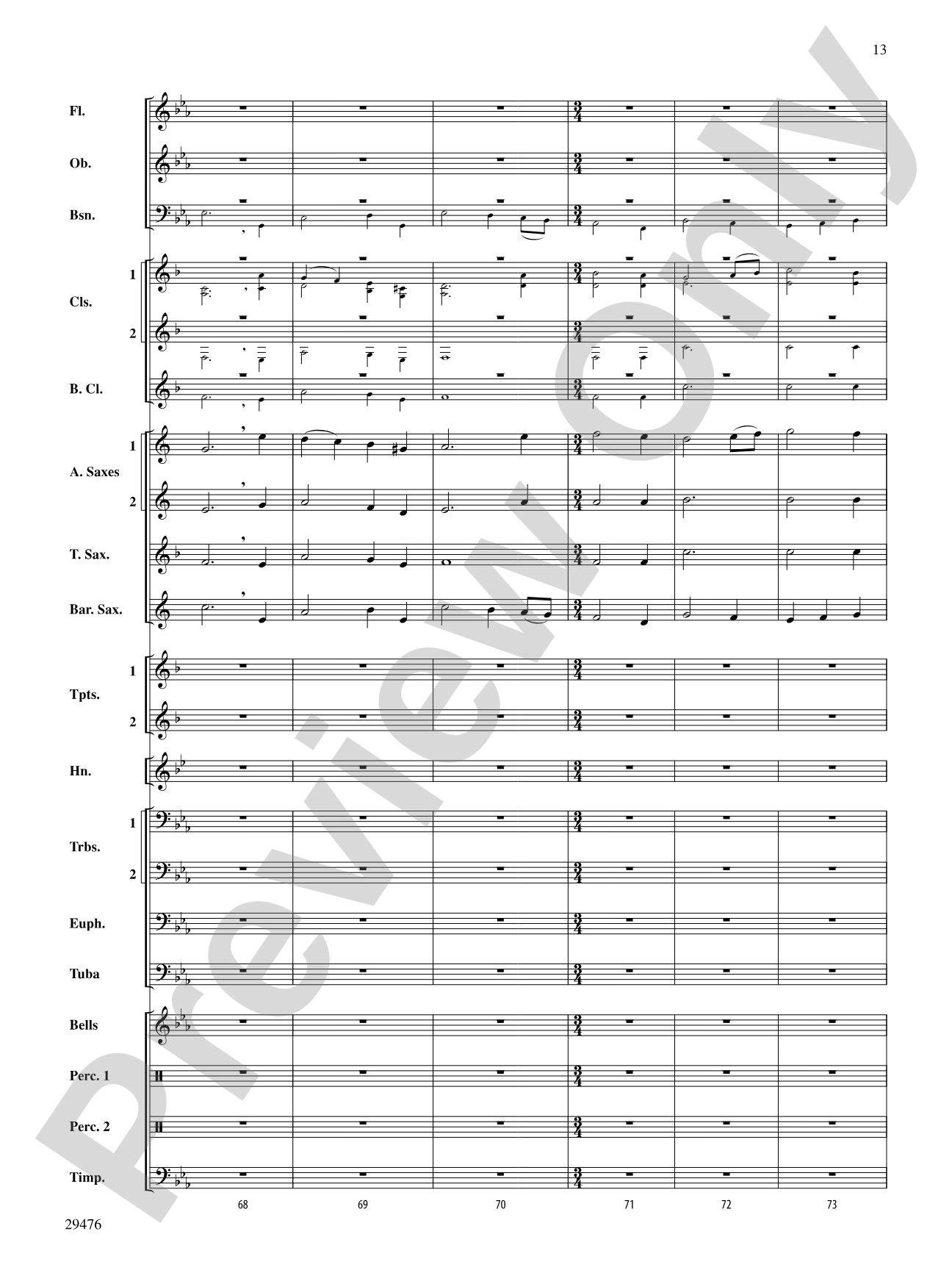 A Hero's Return: Concert Band Conductor Score & Parts