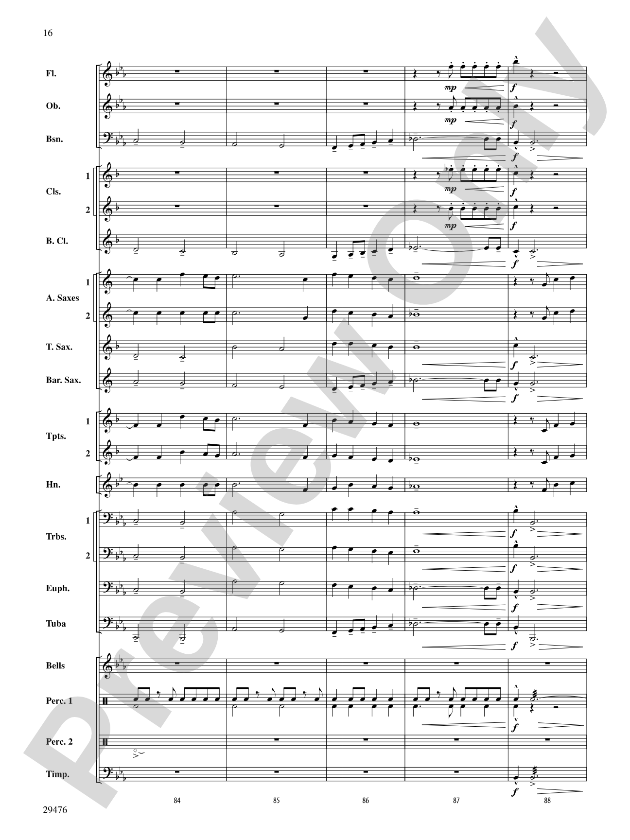 A Hero's Return: Concert Band Conductor Score & Parts