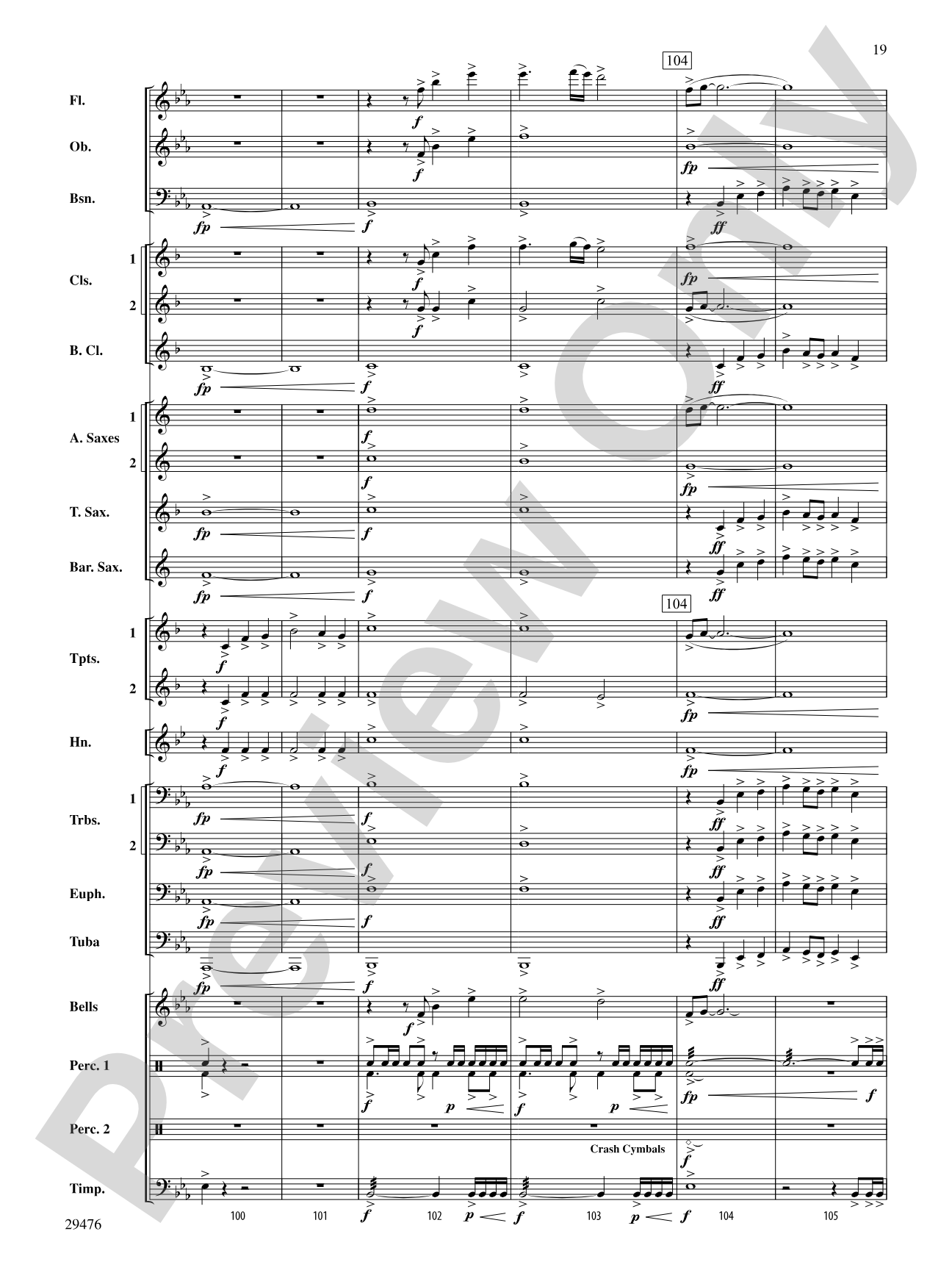 A Hero's Return: Concert Band Conductor Score & Parts