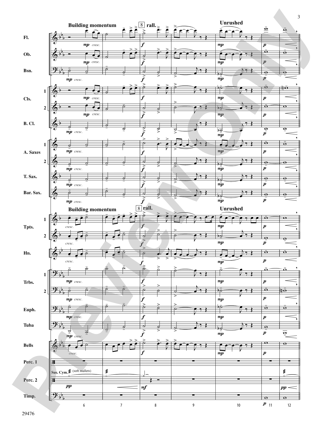 A Hero's Return: Concert Band Conductor Score & Parts