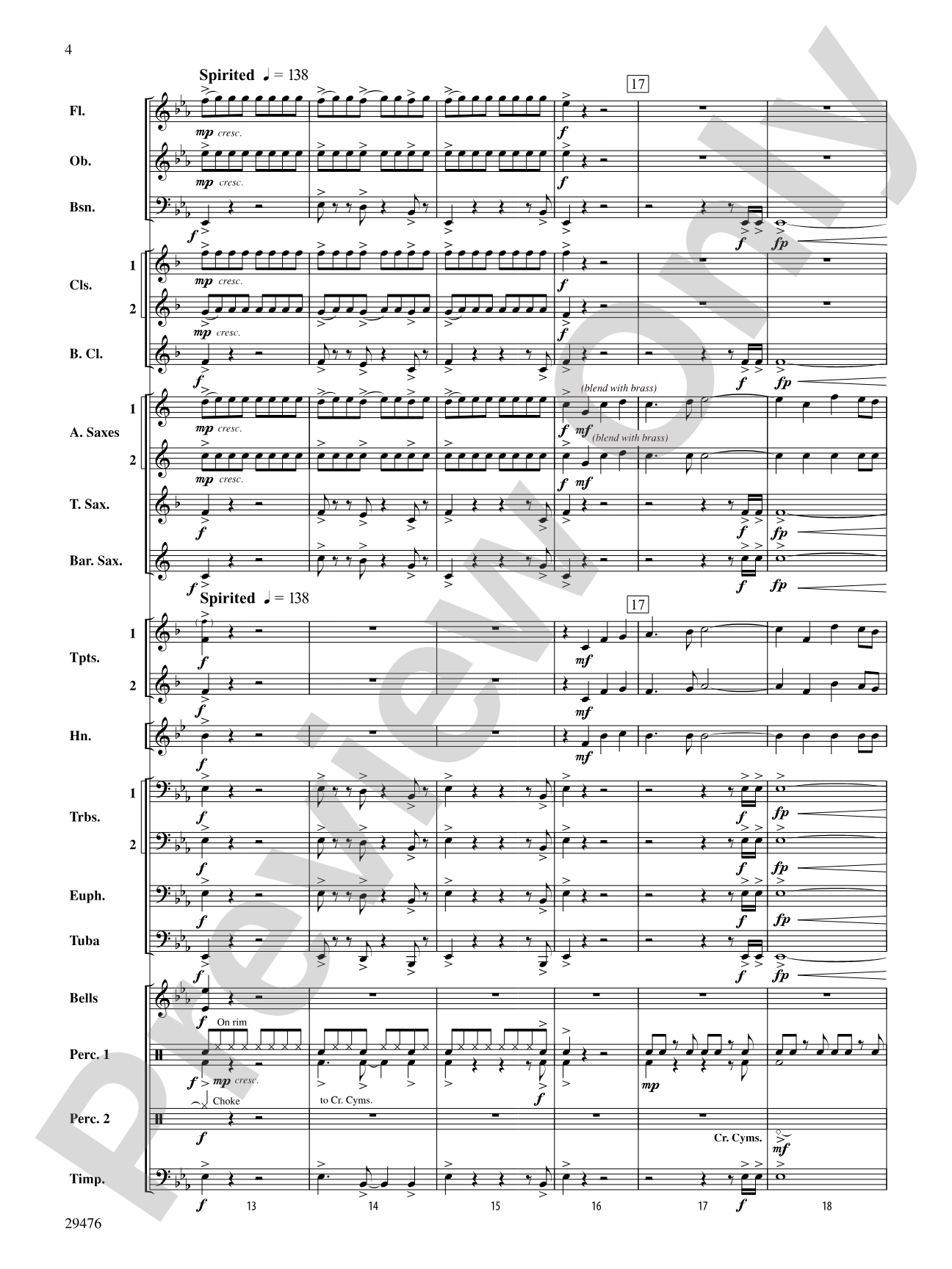 A Hero's Return: Concert Band Conductor Score & Parts