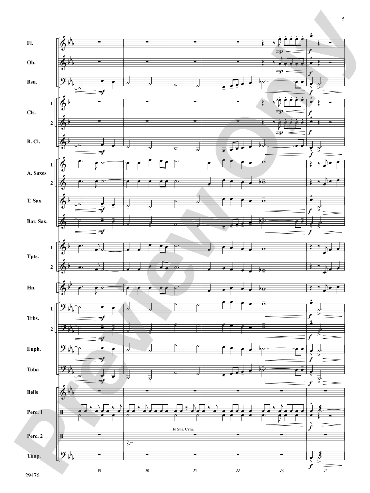 A Hero's Return: Concert Band Conductor Score & Parts