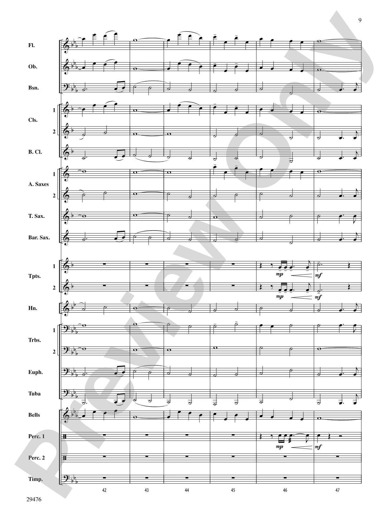 A Hero's Return: Concert Band Conductor Score & Parts