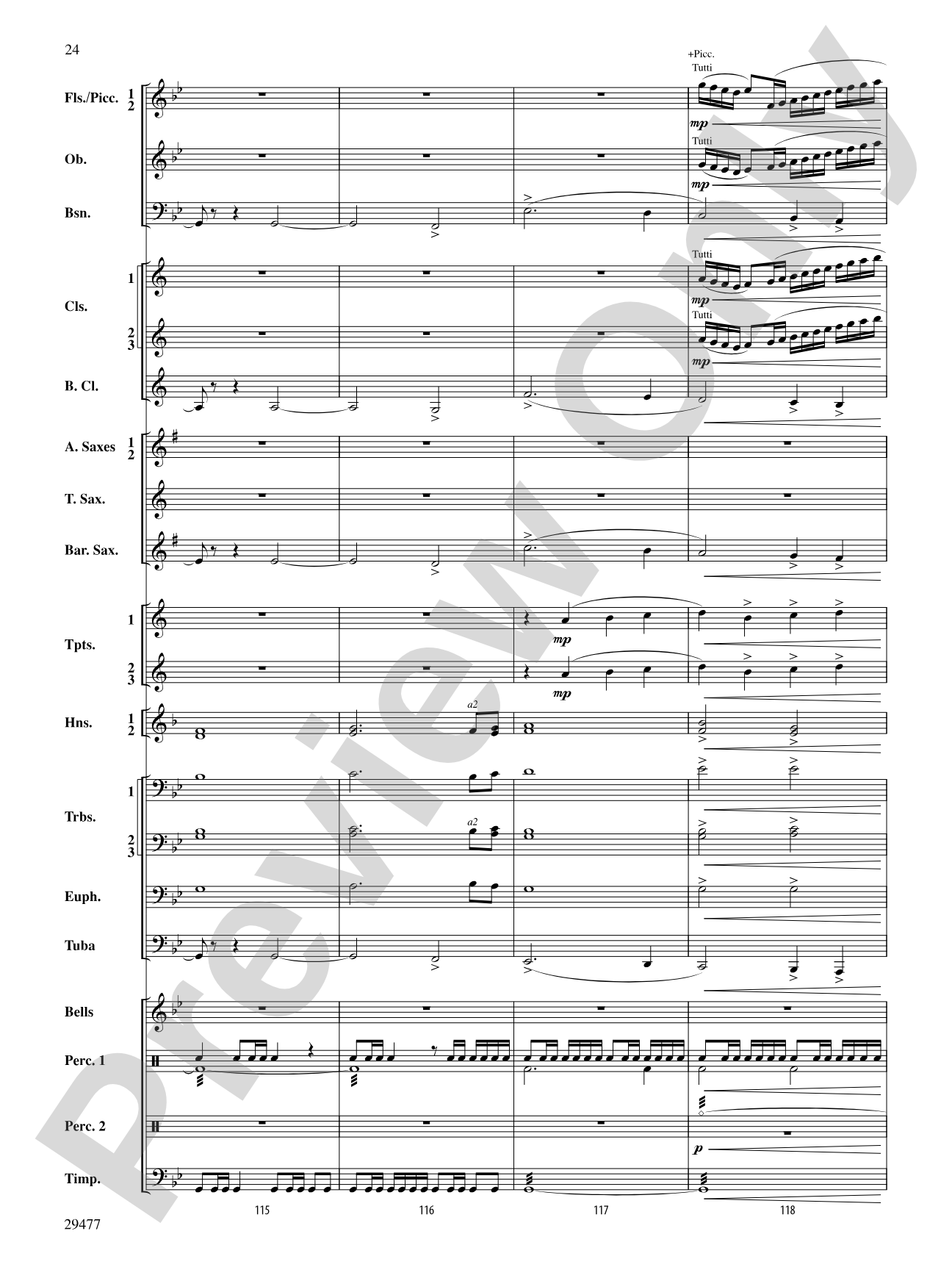 Flight of the Piasa: Concert Band Conductor Score & Parts