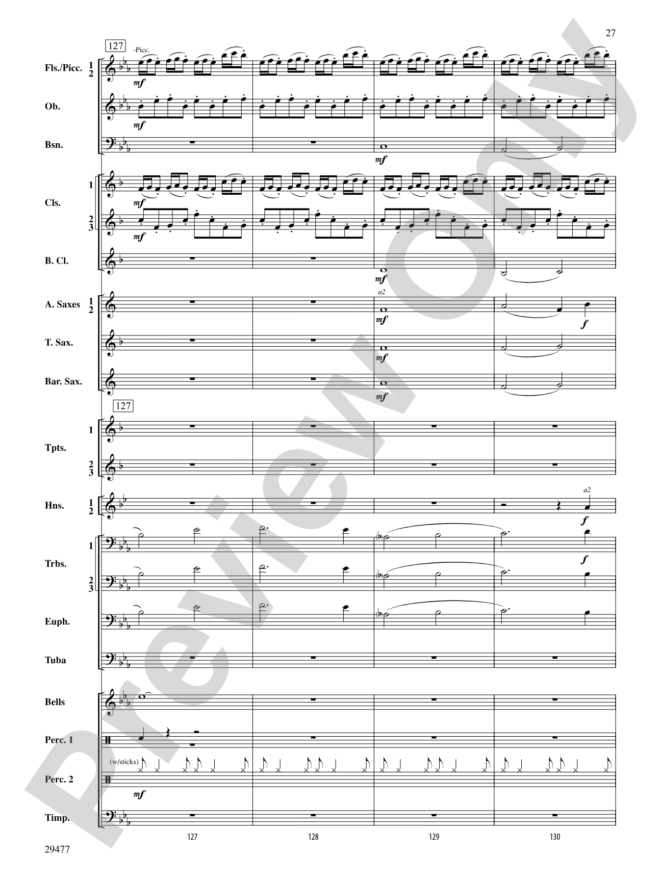 Flight of the Piasa: Concert Band Conductor Score & Parts