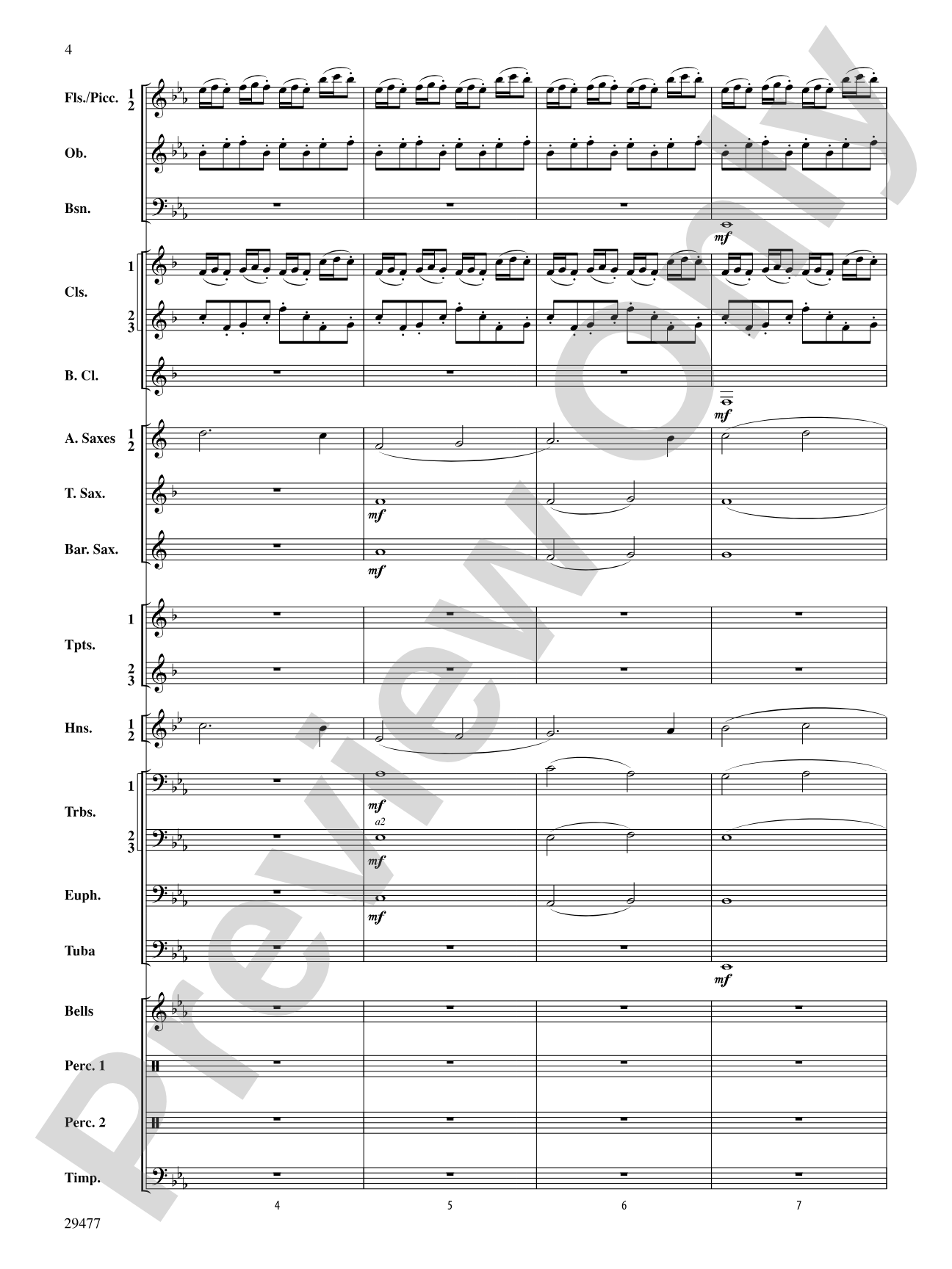 Flight of the Piasa: Concert Band Conductor Score & Parts