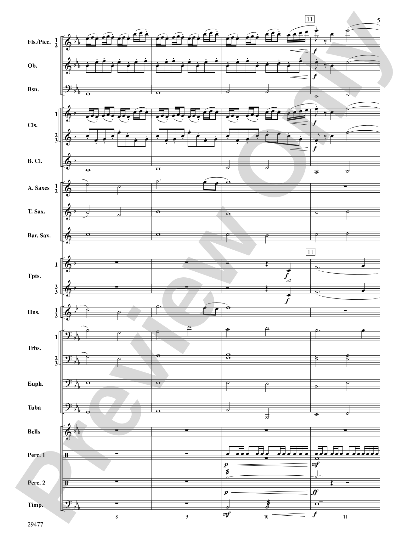 Flight of the Piasa: Concert Band Conductor Score & Parts