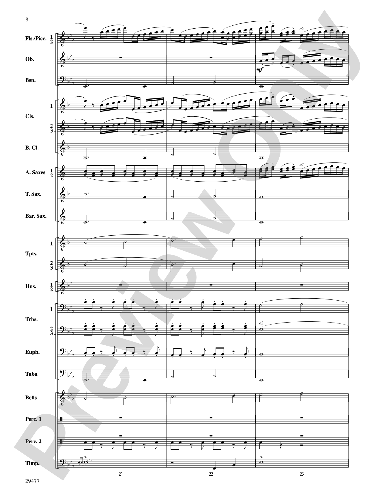 Flight of the Piasa: Concert Band Conductor Score & Parts