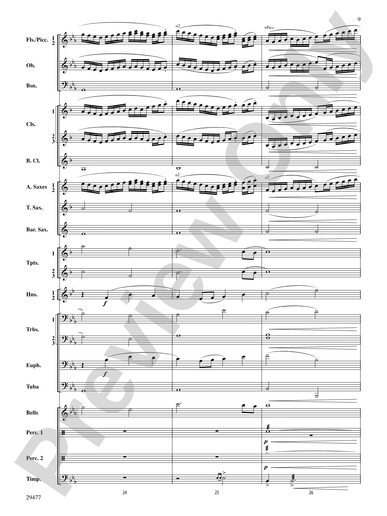 Flight of the Piasa: Concert Band Conductor Score & Parts