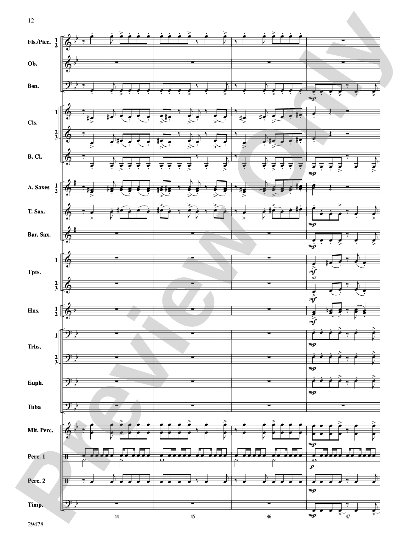 Three Georgian Vignettes: Concert Band Conductor Score & Parts