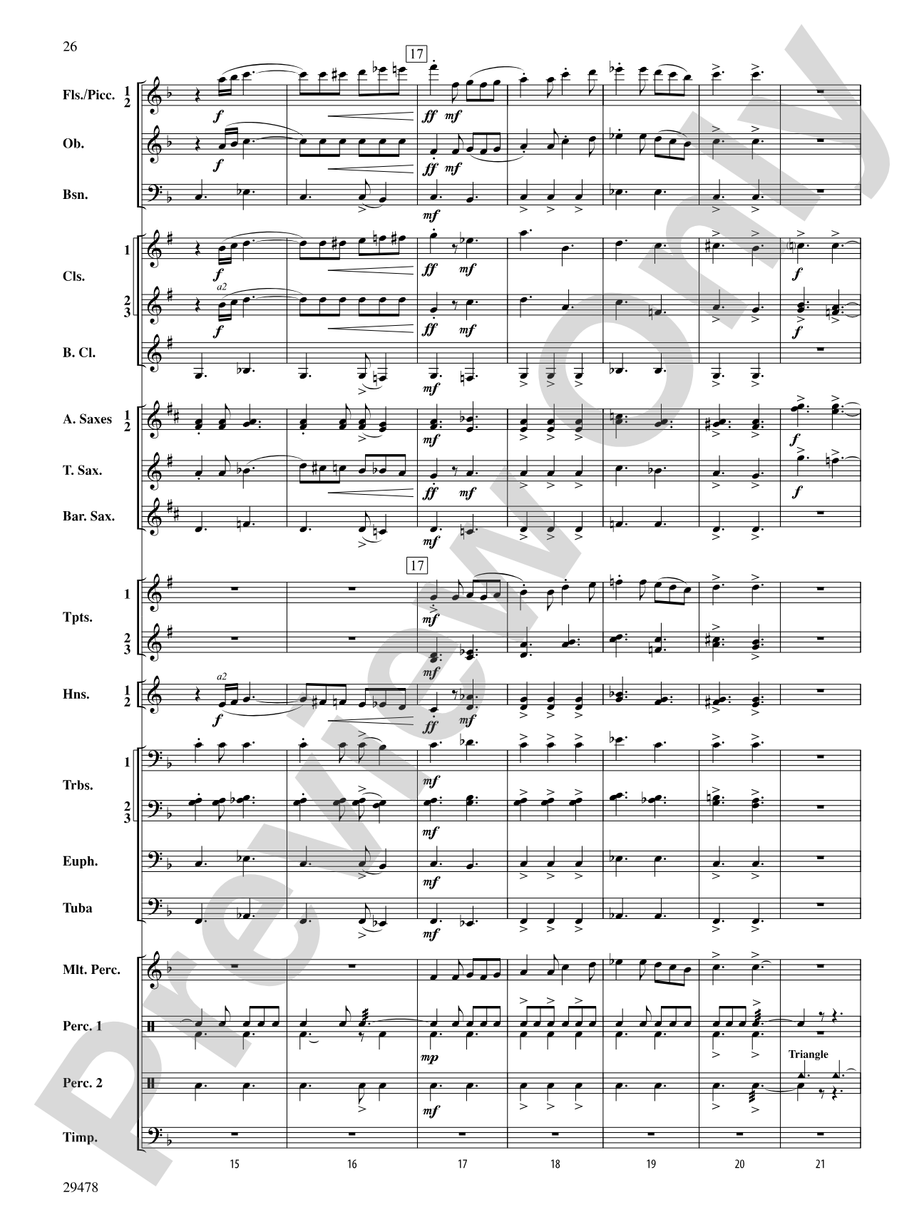 Three Georgian Vignettes: Concert Band Conductor Score & Parts