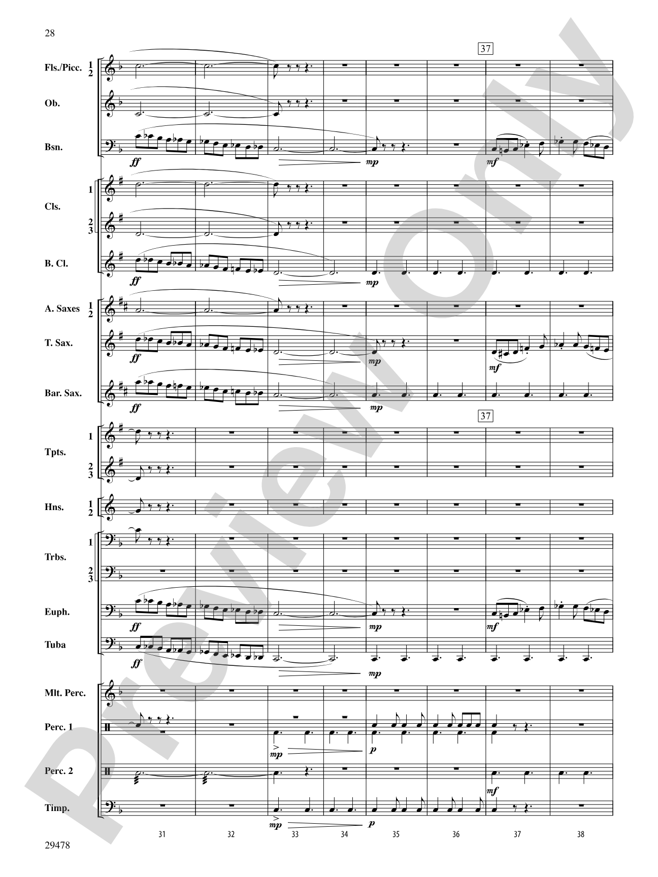 Three Georgian Vignettes: Concert Band Conductor Score & Parts
