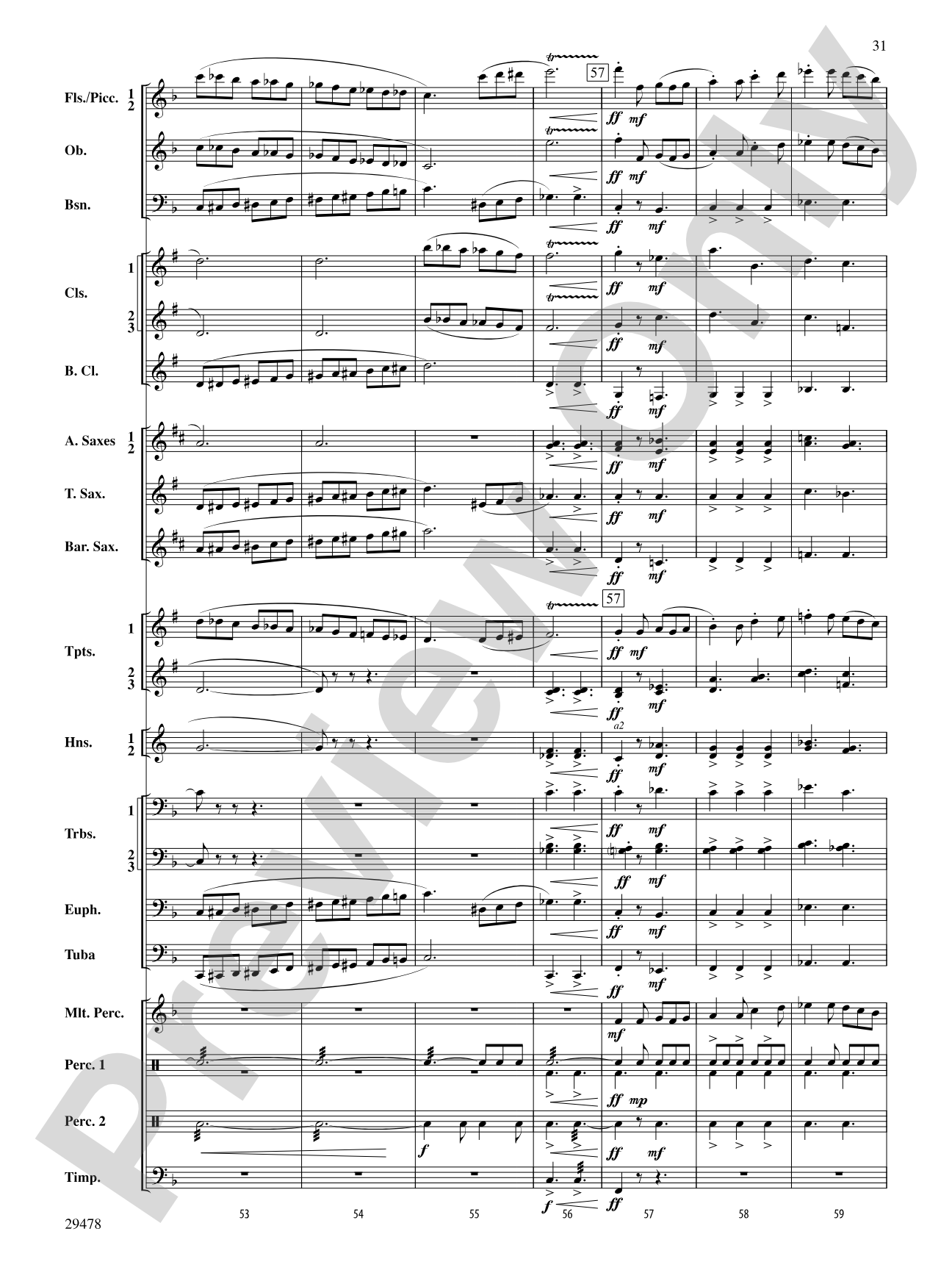 Three Georgian Vignettes: Concert Band Conductor Score & Parts
